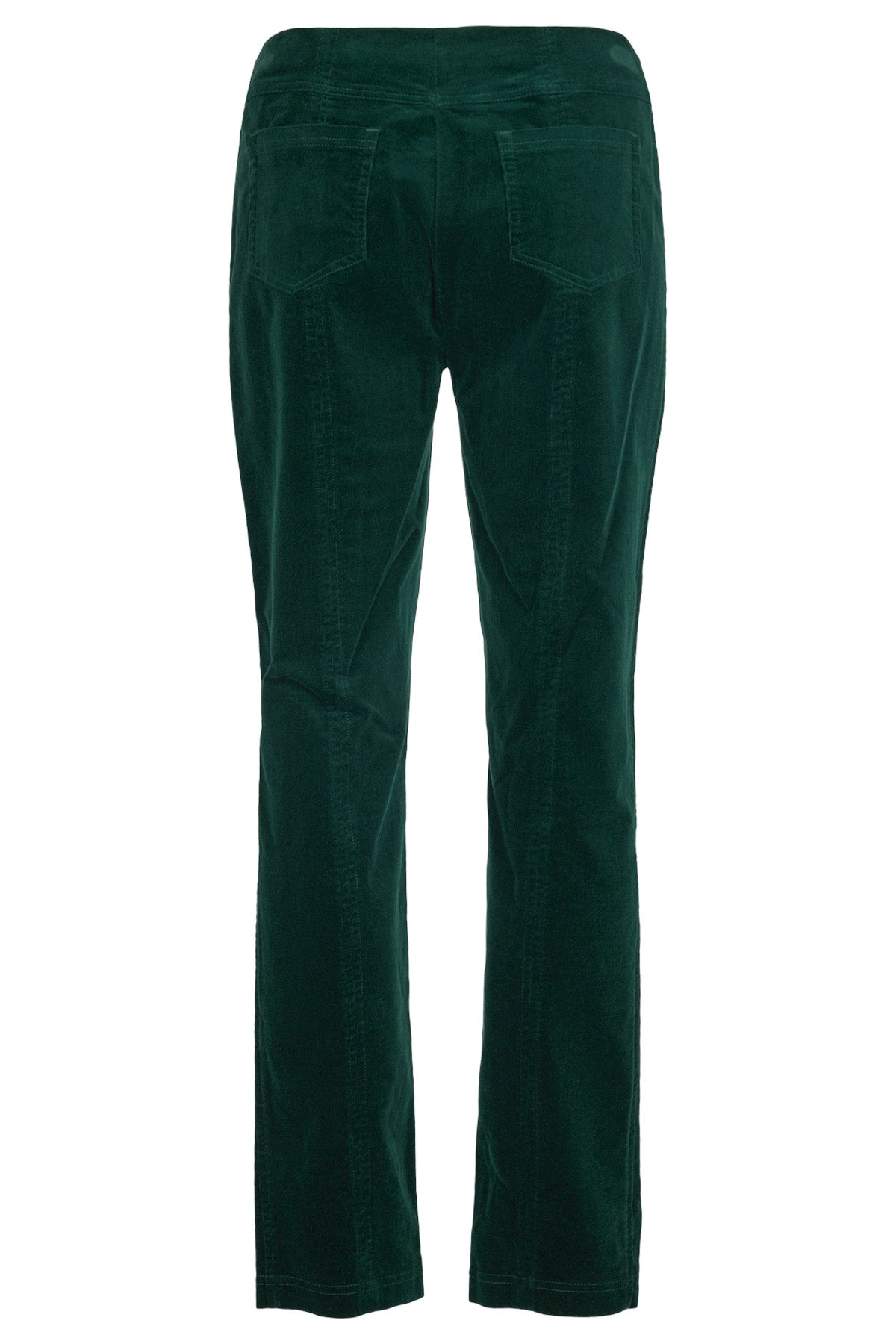 Robell Bella 29" Leg Fine Needlecord Trousers - Dark Green