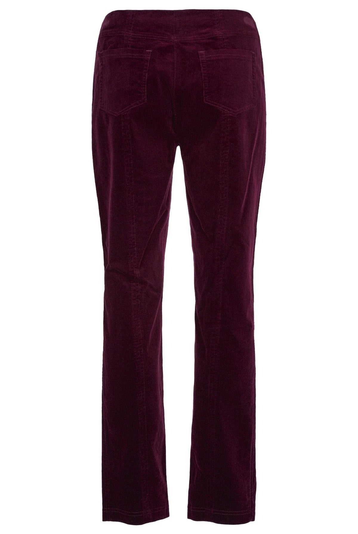 Robell Bella 29" Leg Fine Needlecord Trousers - Sangria