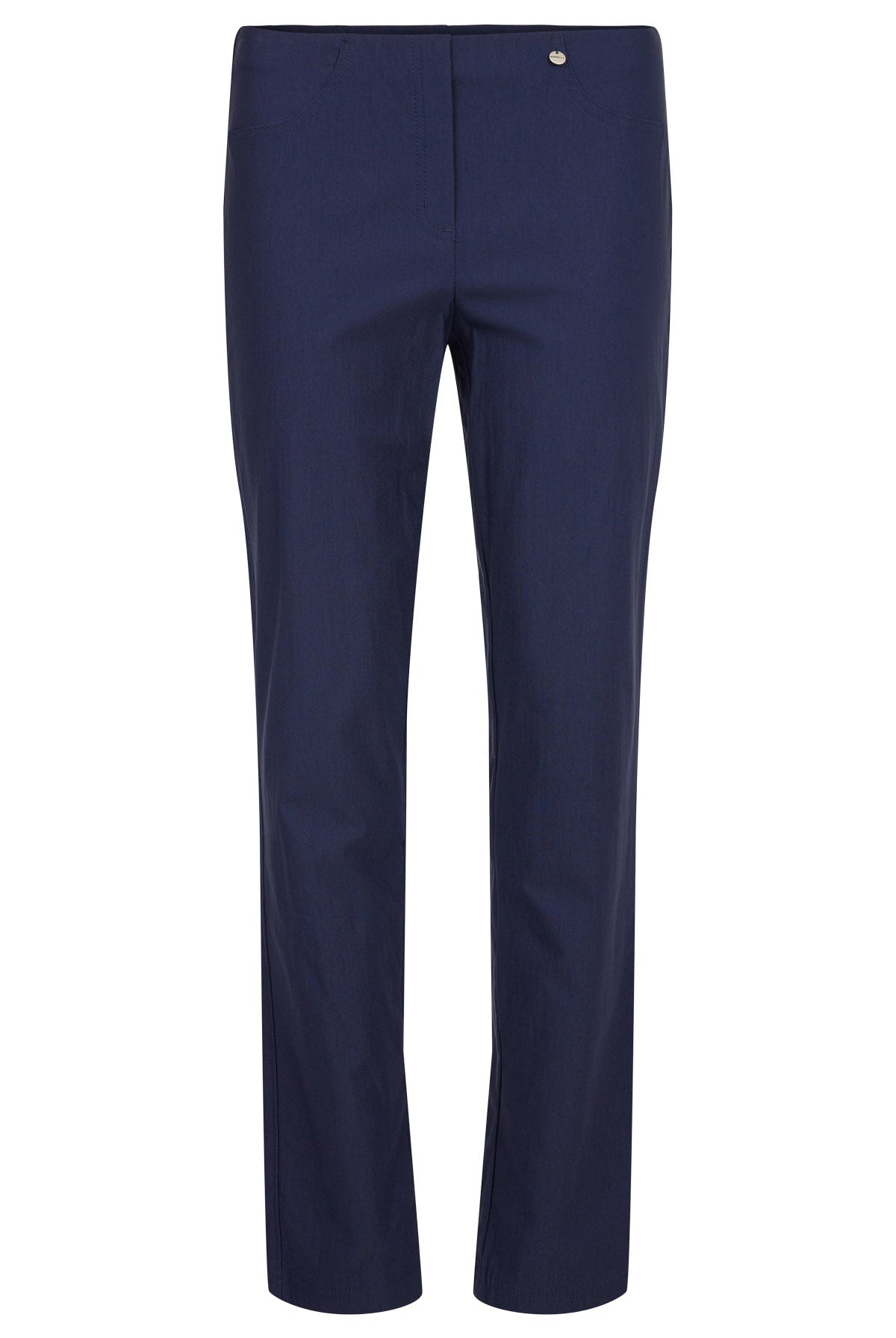 Robell Bella 29" Leg Fleece Lined Winter Weight Trousers - Navy