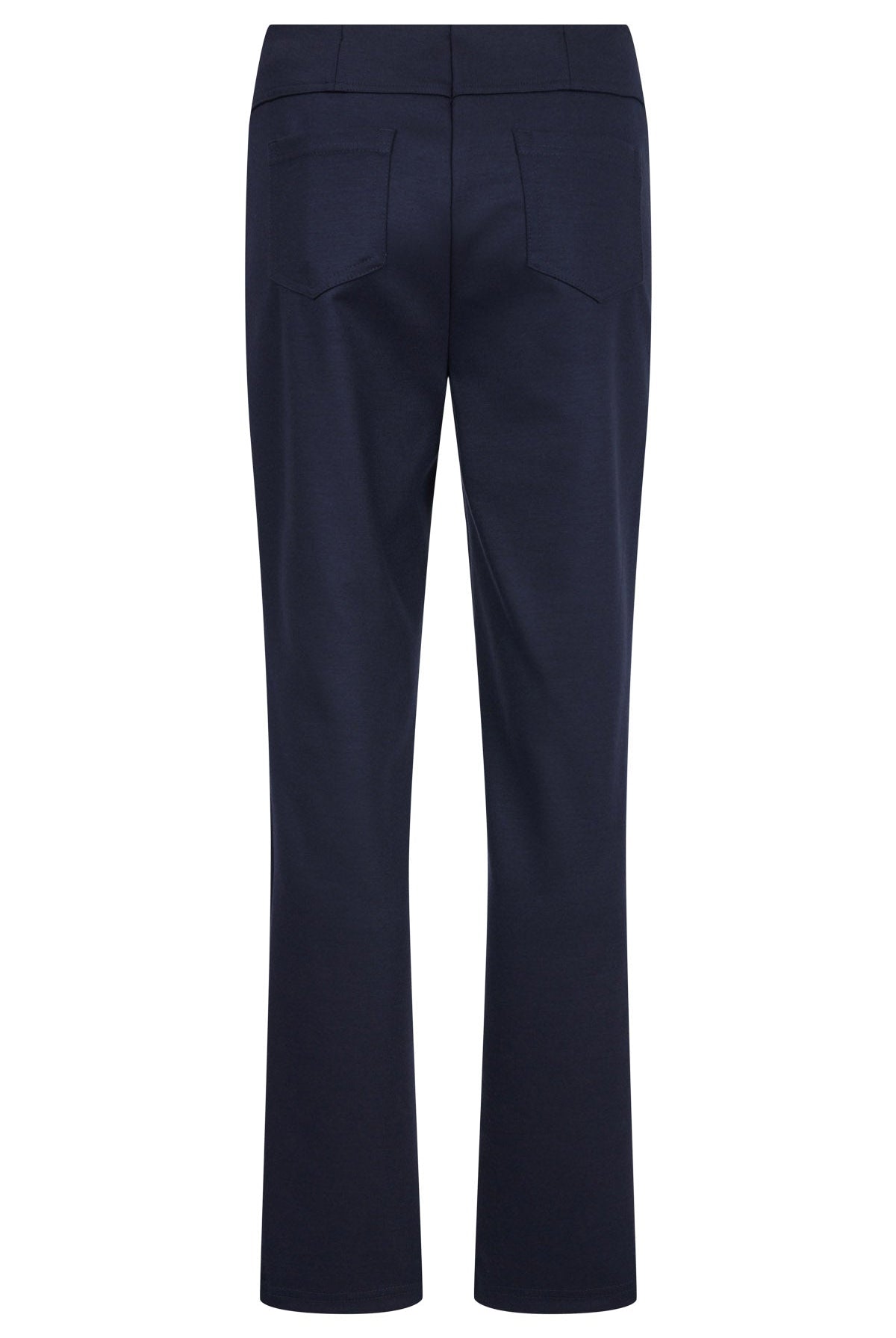 Robell Bella 31" Leg Wool Blend Winter Weight Trousers - Navy