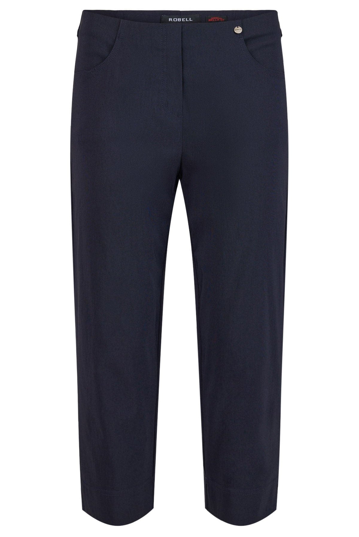 Robell Bella P 07 Cropped Trousers - Navy