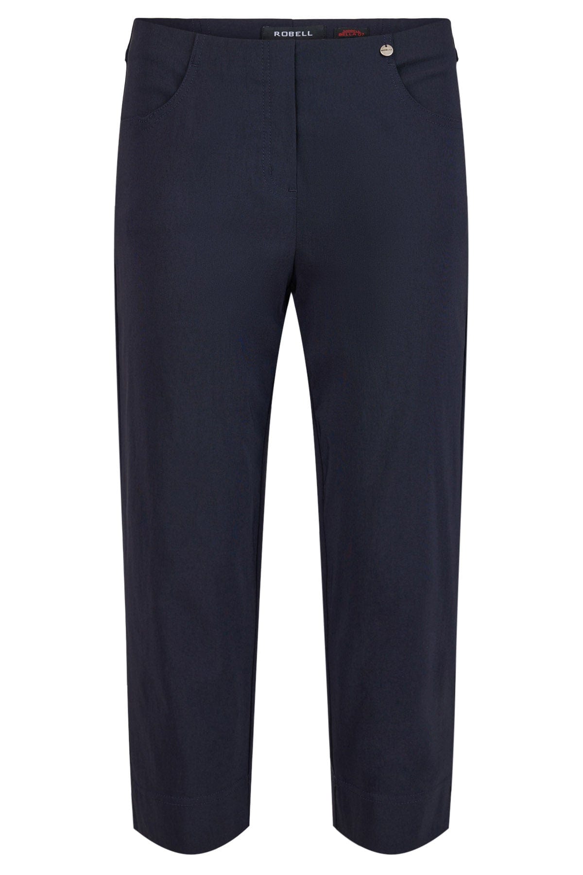 Robell Bella P 07 Cropped Trousers - Navy