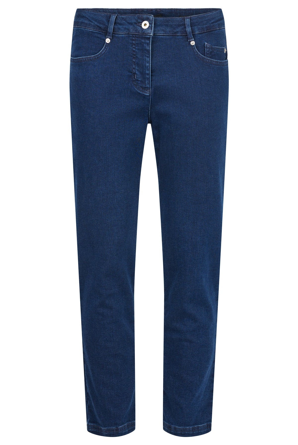 Robell Elena 09 27" Leg Stretch Denim Trousers - Deep Cobalt Blue