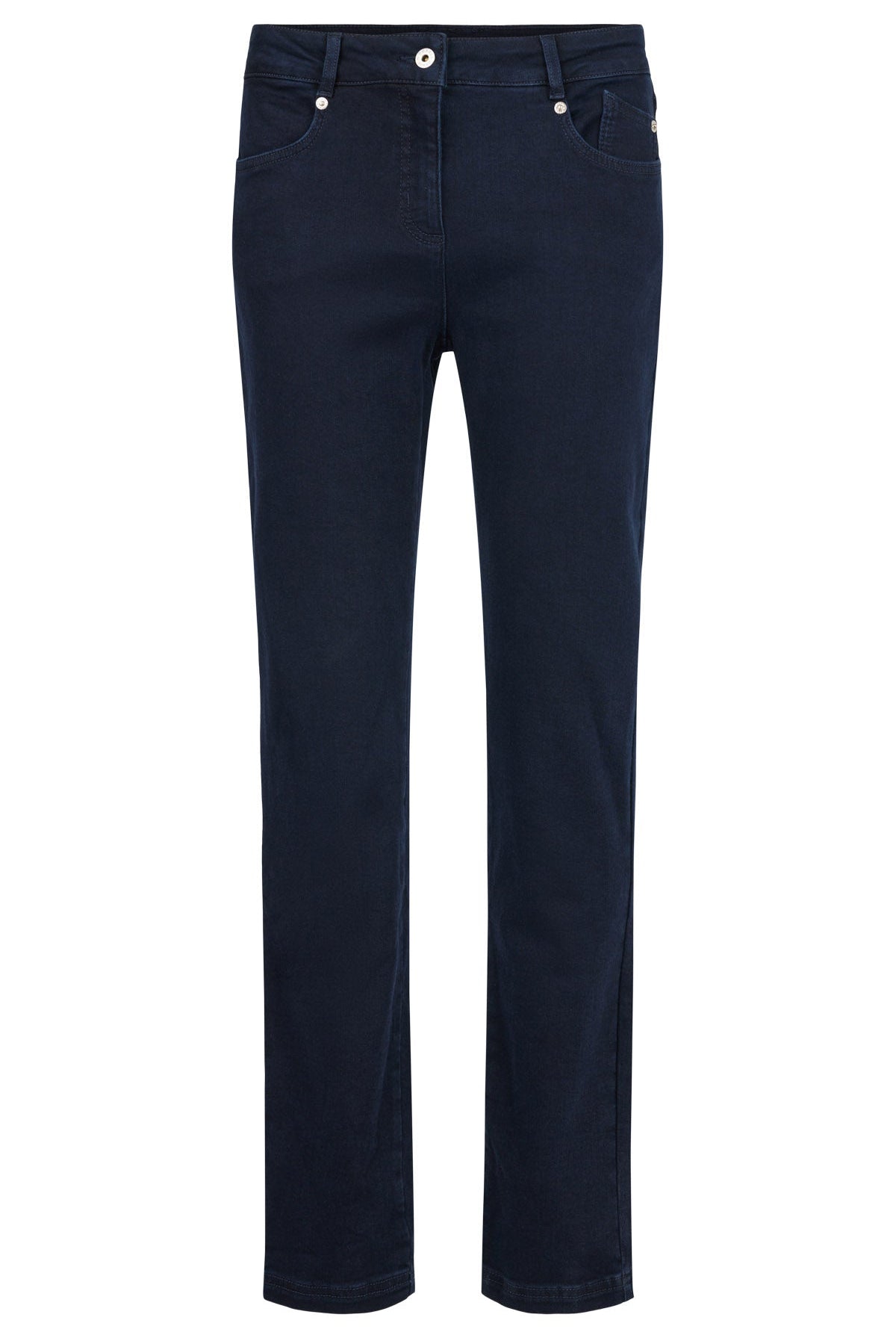 Robell Elena 31.5" Leg Stretch Denim Trousers - Navy