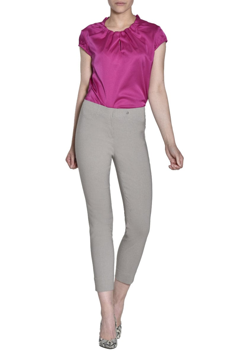 Robell Rose 09 Ankle Grazer Trousers - Sand