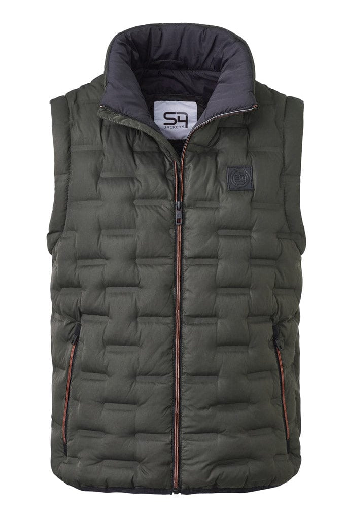 S4 Jackets Ares Water Resistant Recycled Down Gilet - Olive