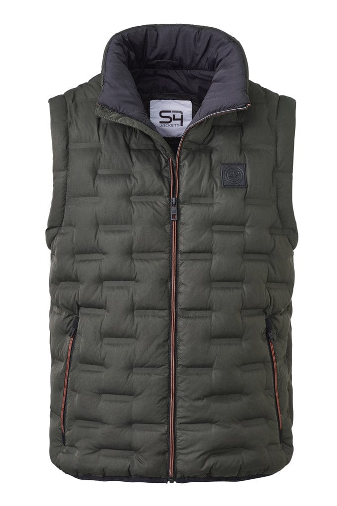 S4 Jackets Ares Water Resistant Recycled Down Gilet - Olive