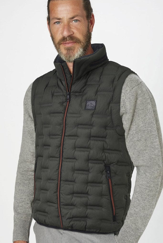 S4 Jackets Ares Water Resistant Recycled Down Gilet - Olive