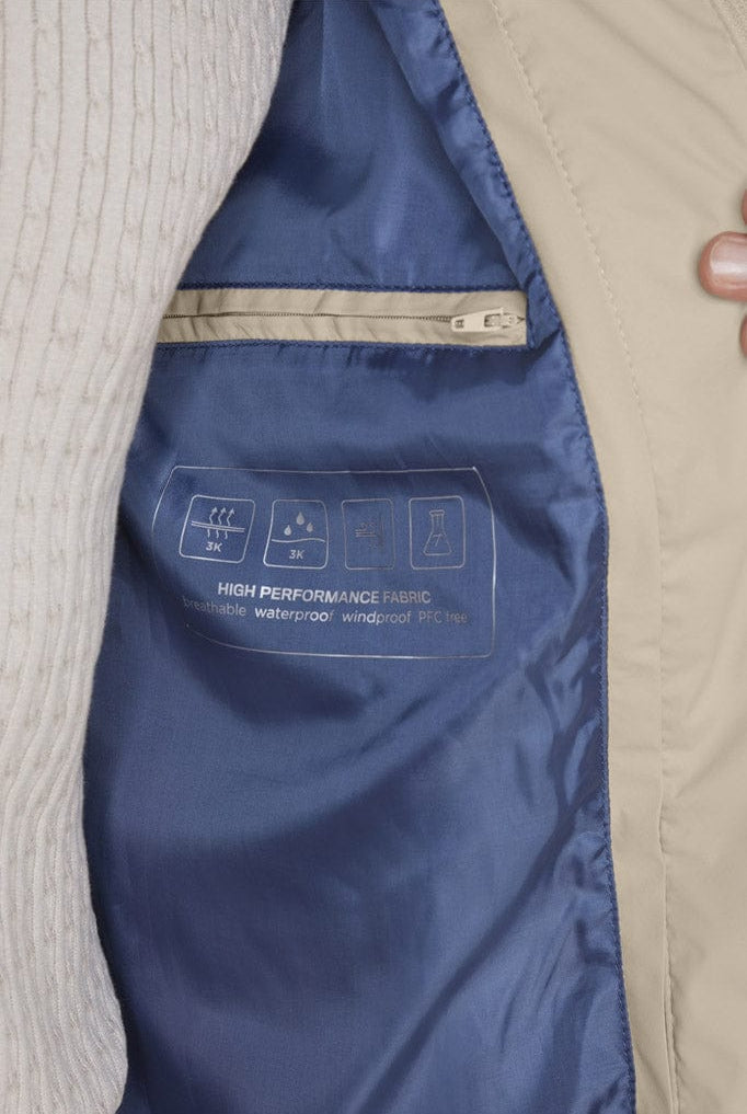 S4 Jackets Santiago Waterproof Coat with Removable Insert - Straw