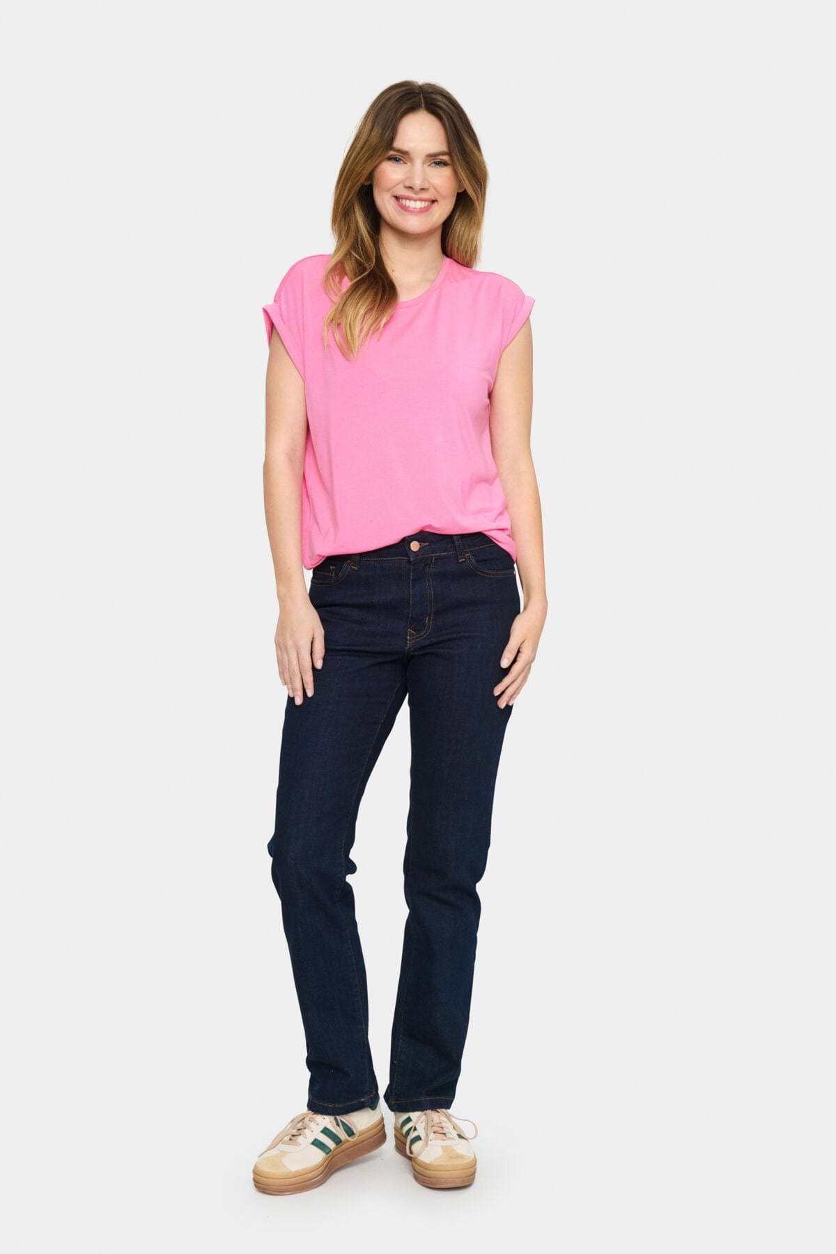 Saint Tropez Adelia T-Shirt - Pink Cosmos