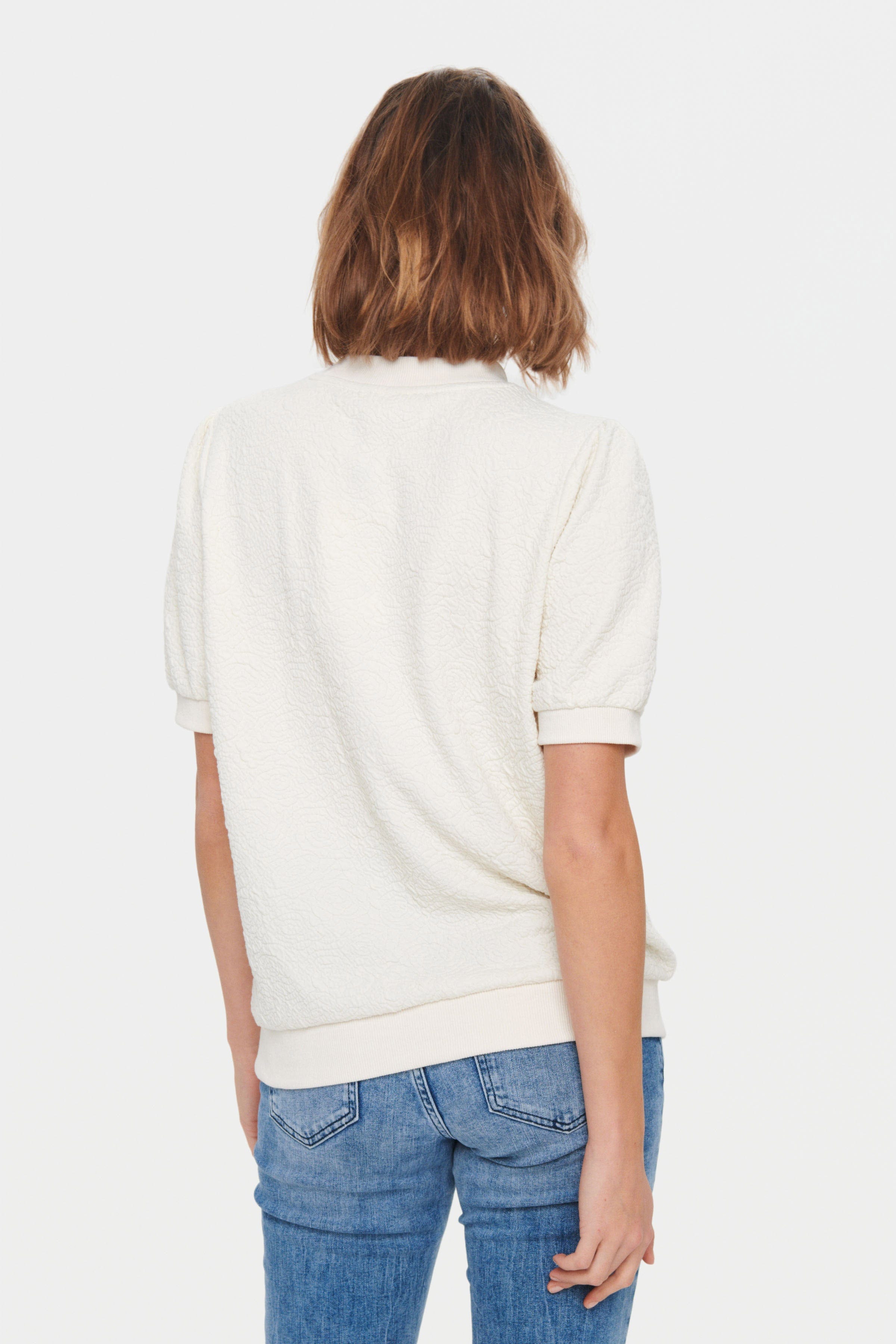 Saint Tropez Andy Short Sleeve Sweatshirt - Ice