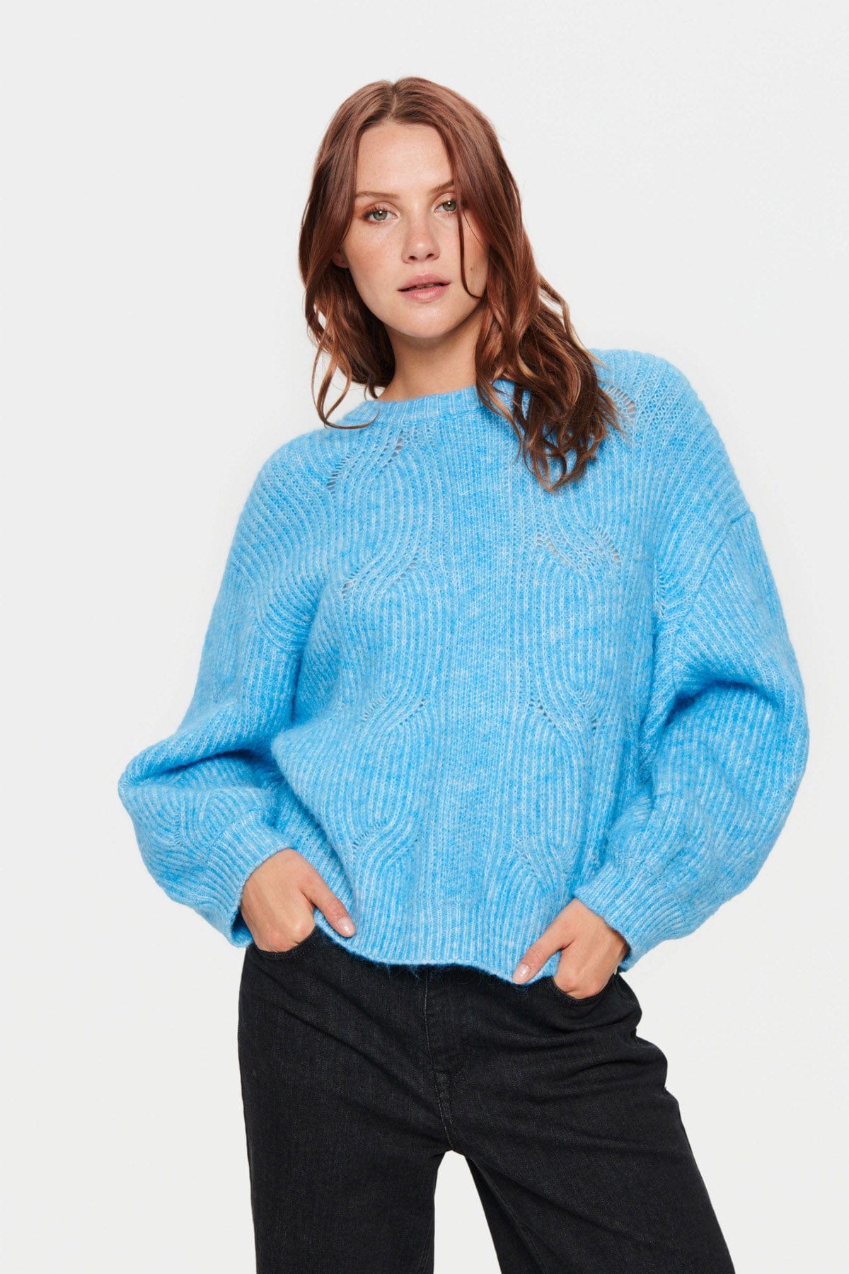 Saint Tropez Arabella Jumper - Bonnie Blue Melange
