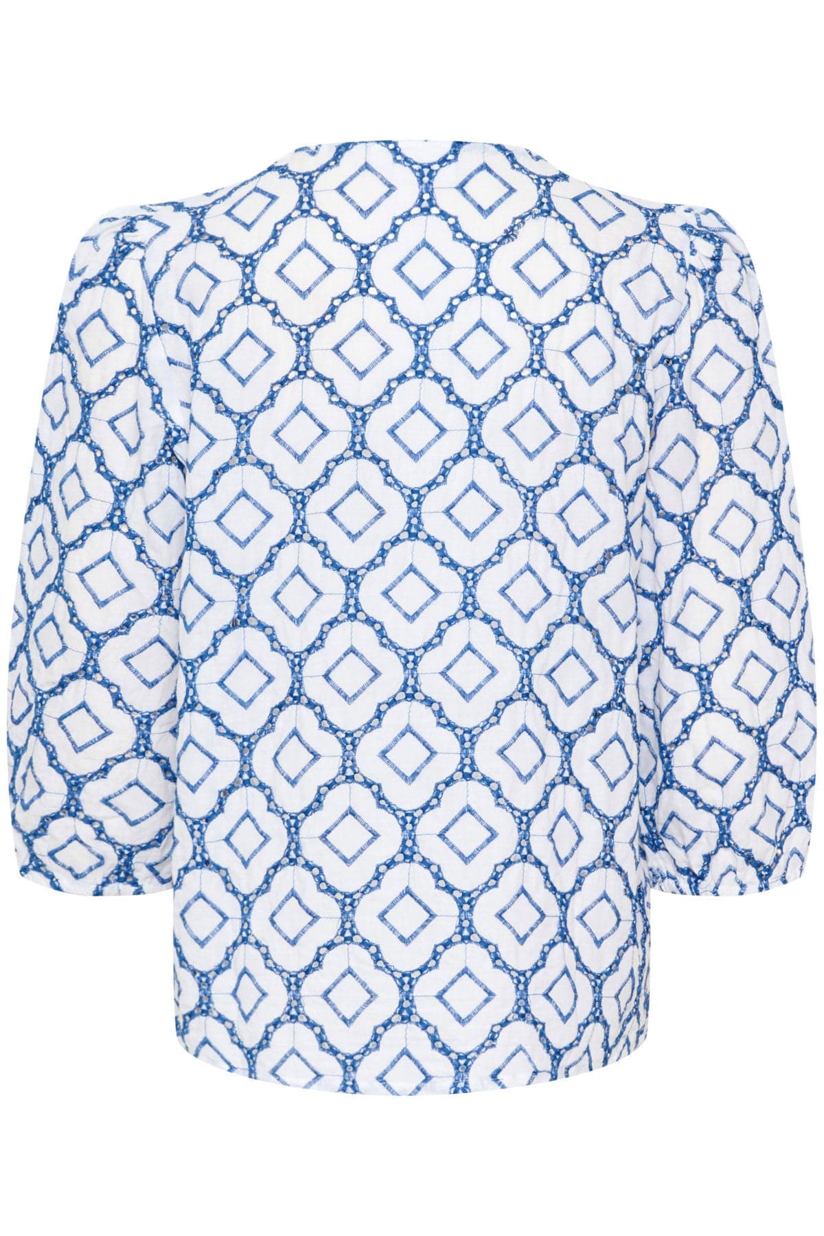 Saint Tropez Ceze Broderie Anglaise Blouse - Dutch Blue/White