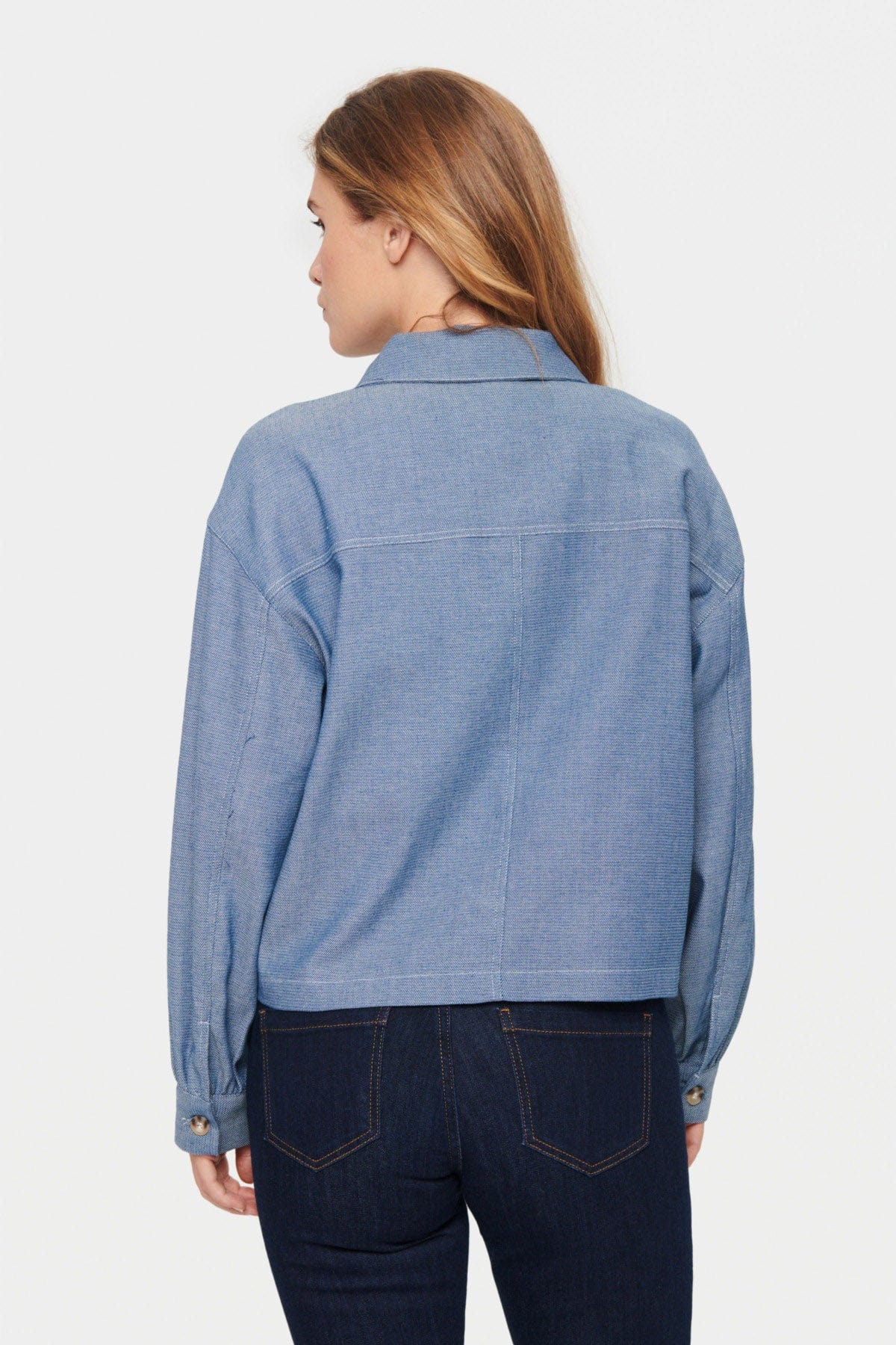 Saint Tropez Cija Short Jacket - Ombre Blue
