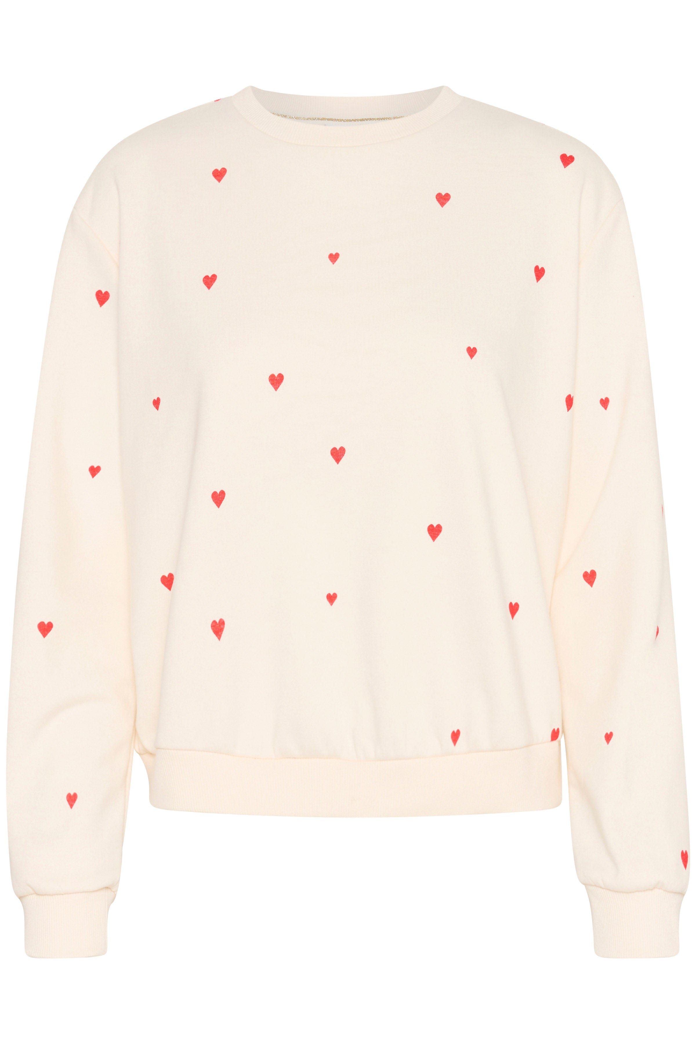 Saint Tropez Dagna Printed Sweatshirt - Ice Flame Hearts