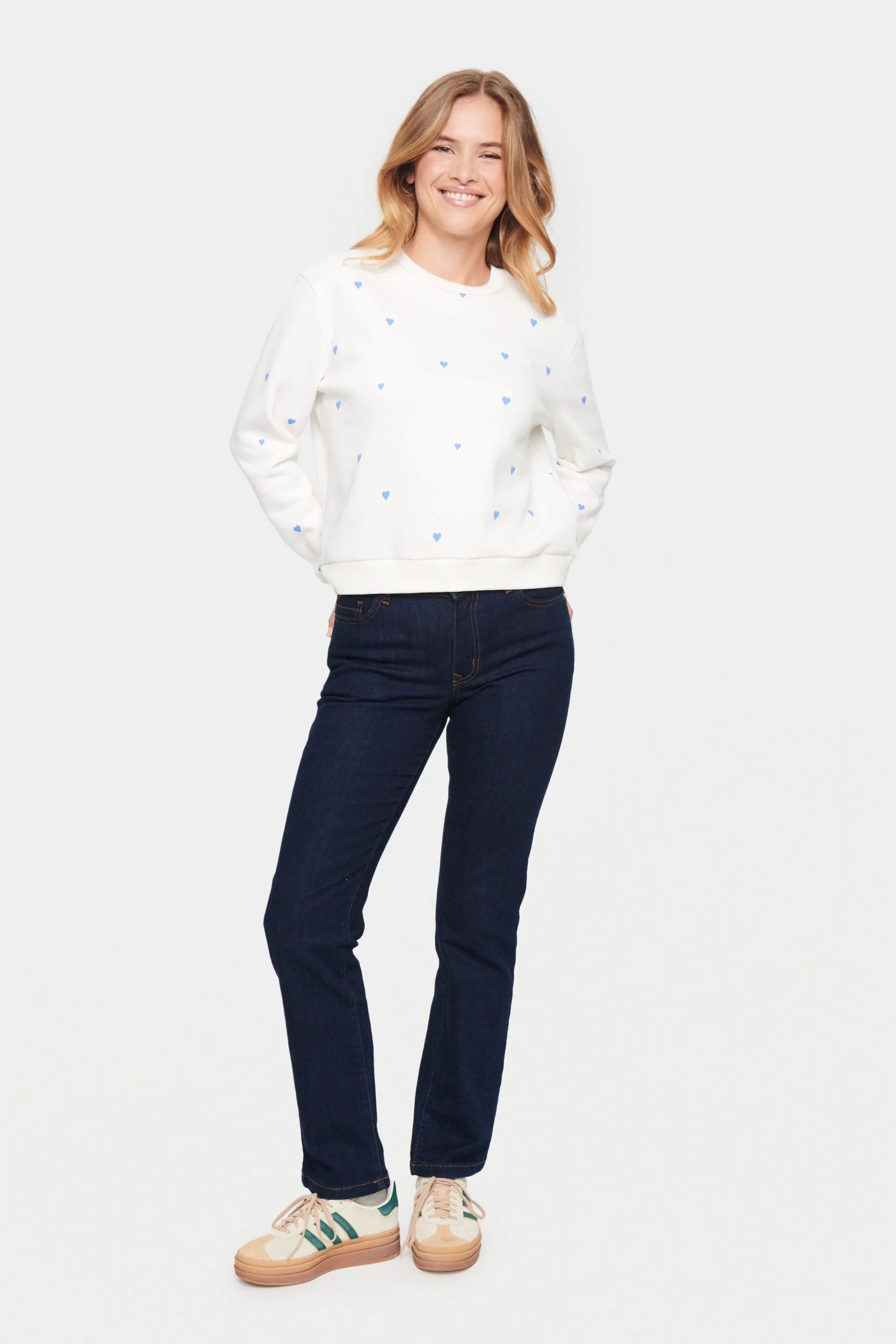 Saint Tropez Dagna Printed Sweatshirt - Ultramarine Harts