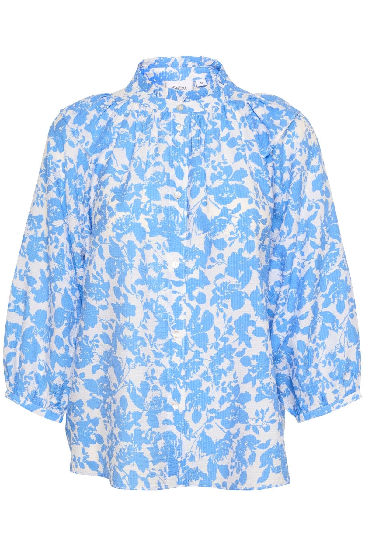 Saint Tropez Daphne Printed Blouse - Ultramarine Porcelain Blooms