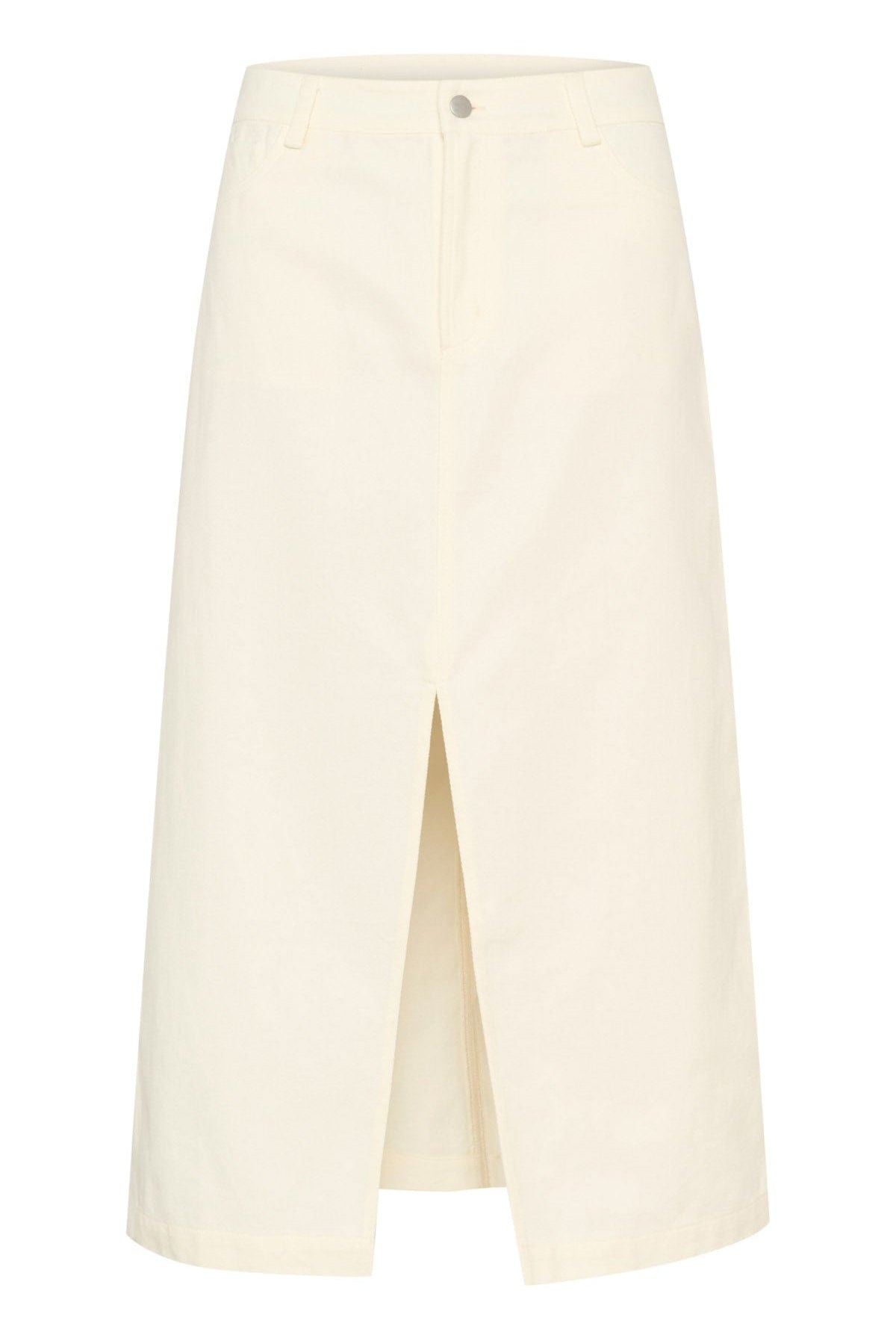 Saint Tropez Diki Denim Midi Skirt - Ice