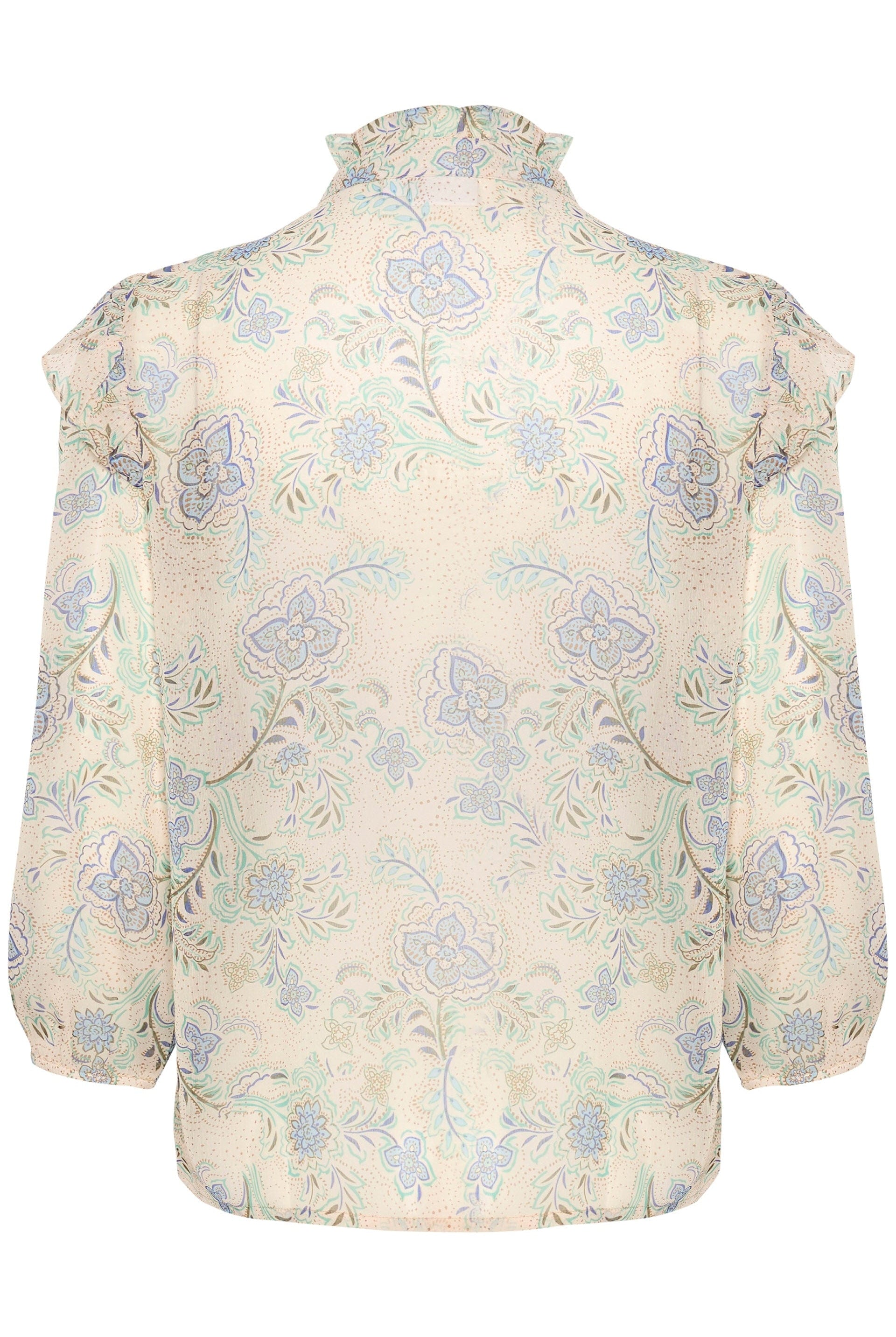 Saint Tropez Doja Printed Blouse - Creme Vintage Paisley