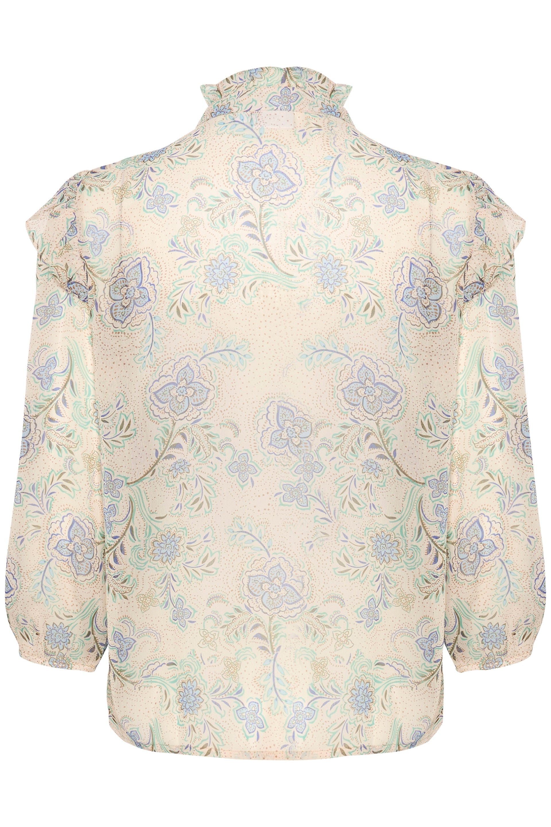 Saint Tropez Doja Printed Blouse - Creme Vintage Paisley