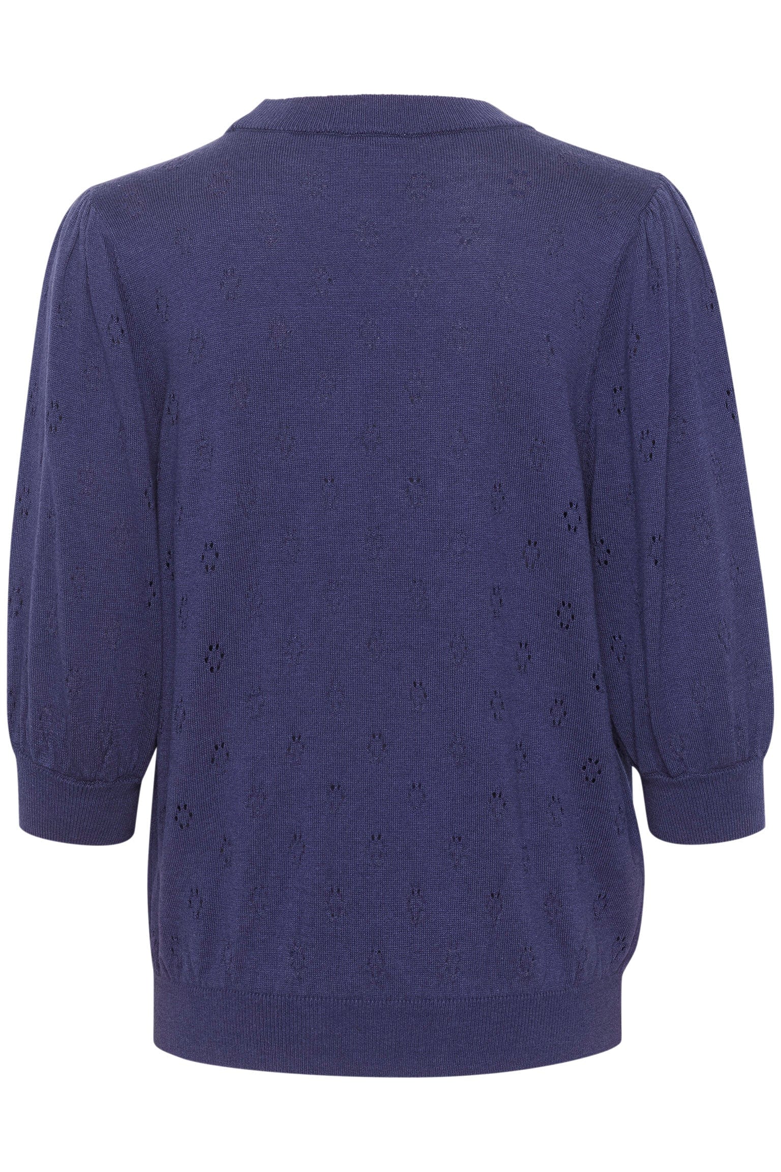 Saint Tropez Doony Short Sleeve Knitted Jumper - Patriot Blue