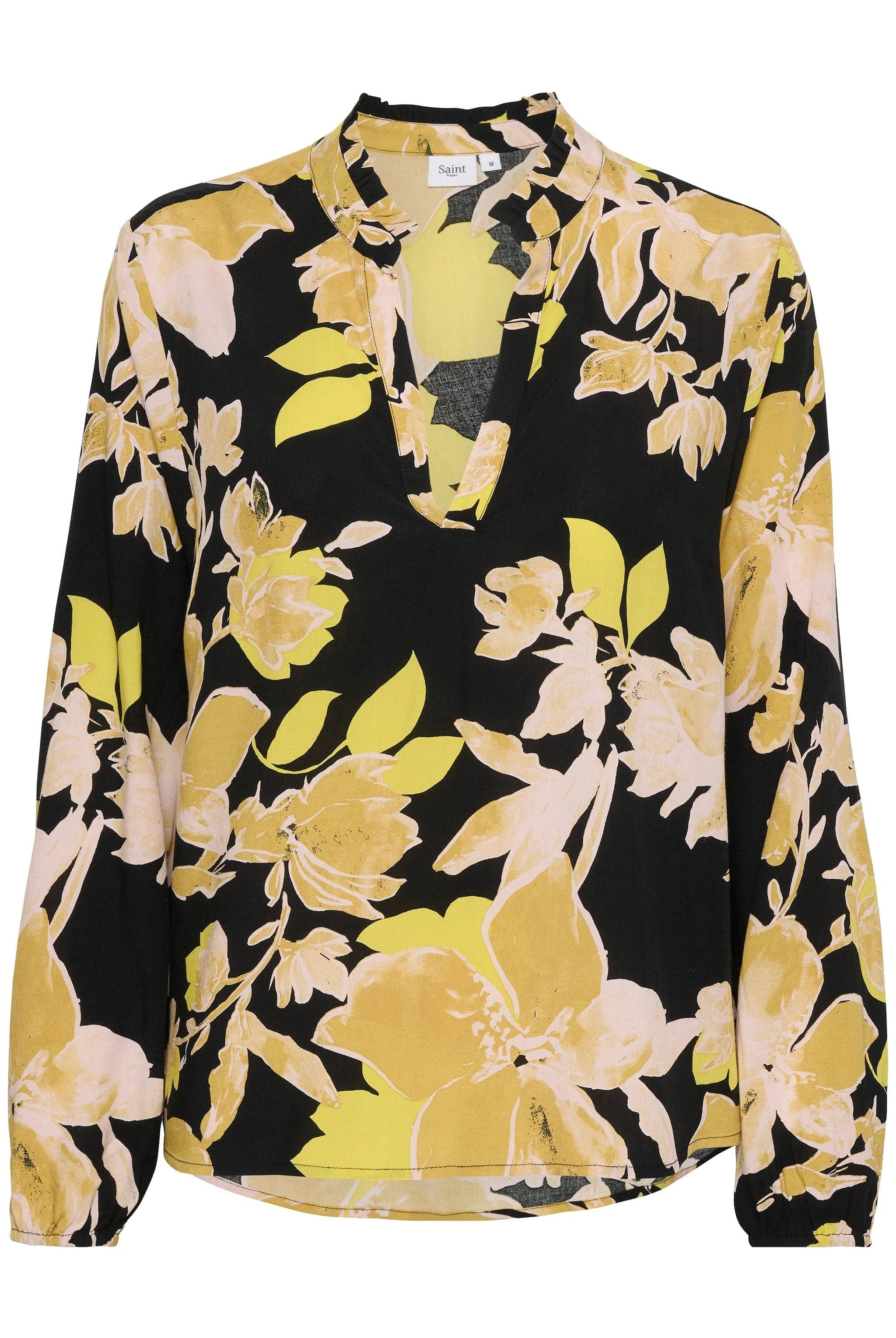Saint Tropez Eda Printed Blouse - Black Burnished Florals