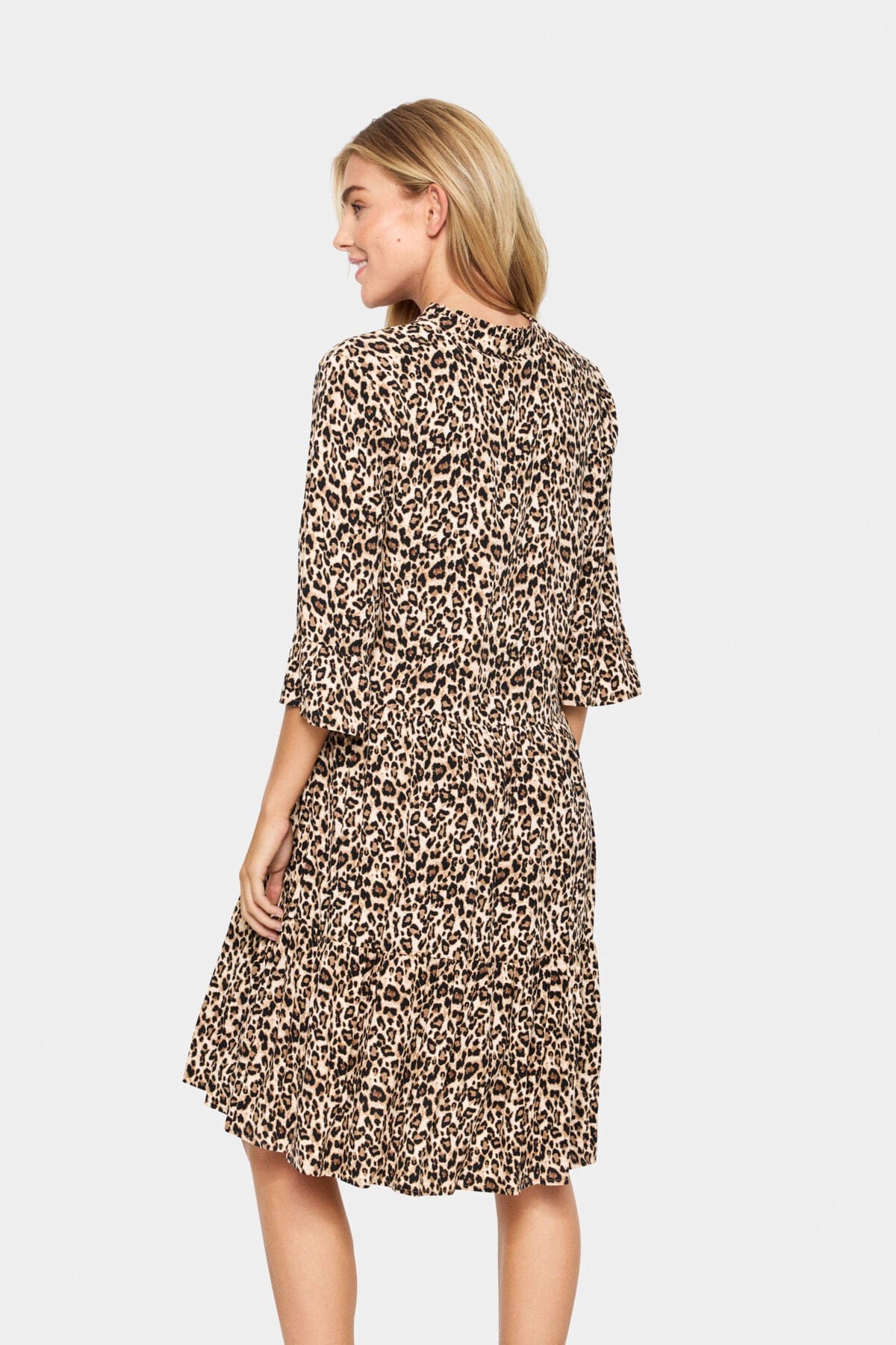 Saint Tropez Eda Printed Dress - Black Reg Leo