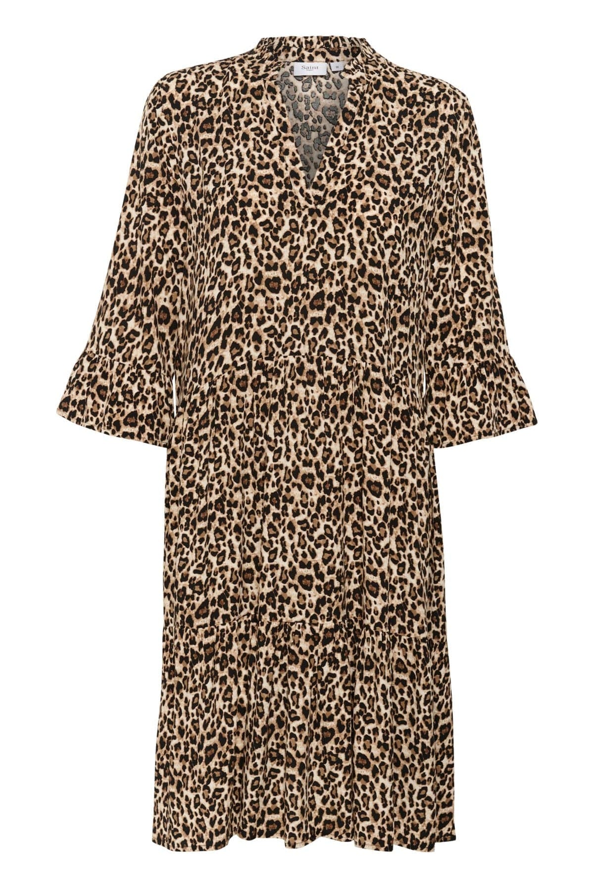 Saint Tropez Eda Printed Dress - Black Reg Leo