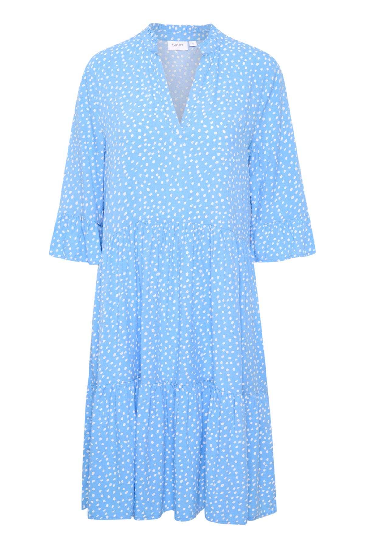 Saint Tropez Eda Printed Dress - Ice Drea Dots