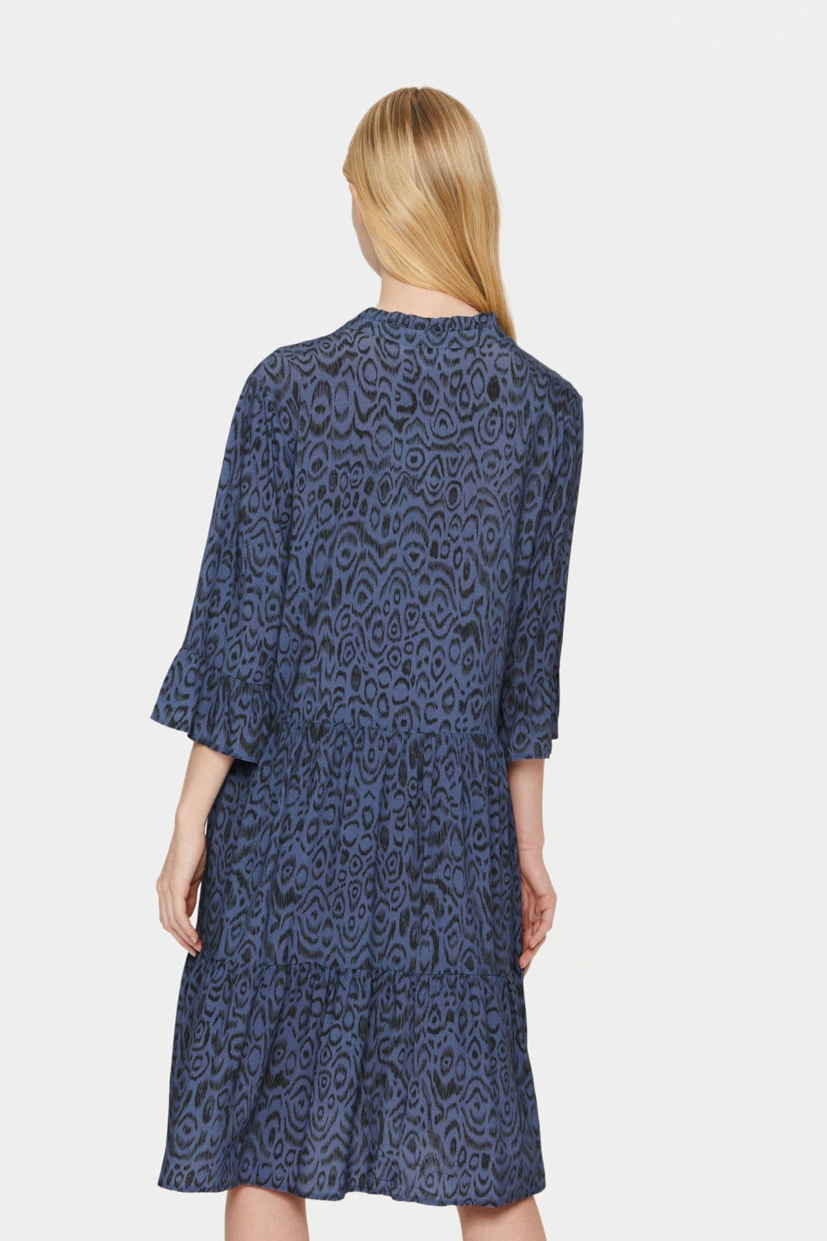 Saint Tropez Eda Printed Dress - Ombre Blue Big Nature Verse