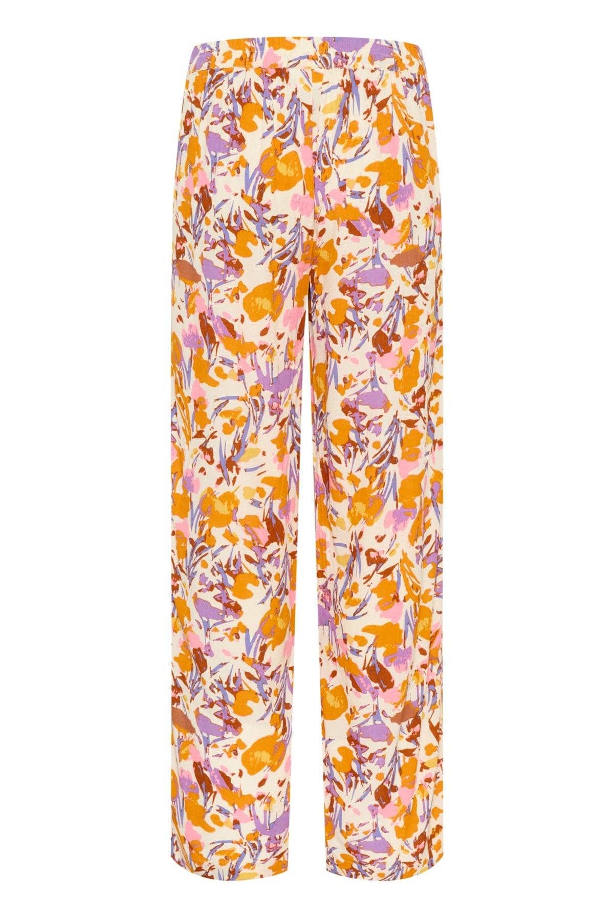 Saint Tropez Eiko Elasticated Waist Trousers - Ice Flower Art