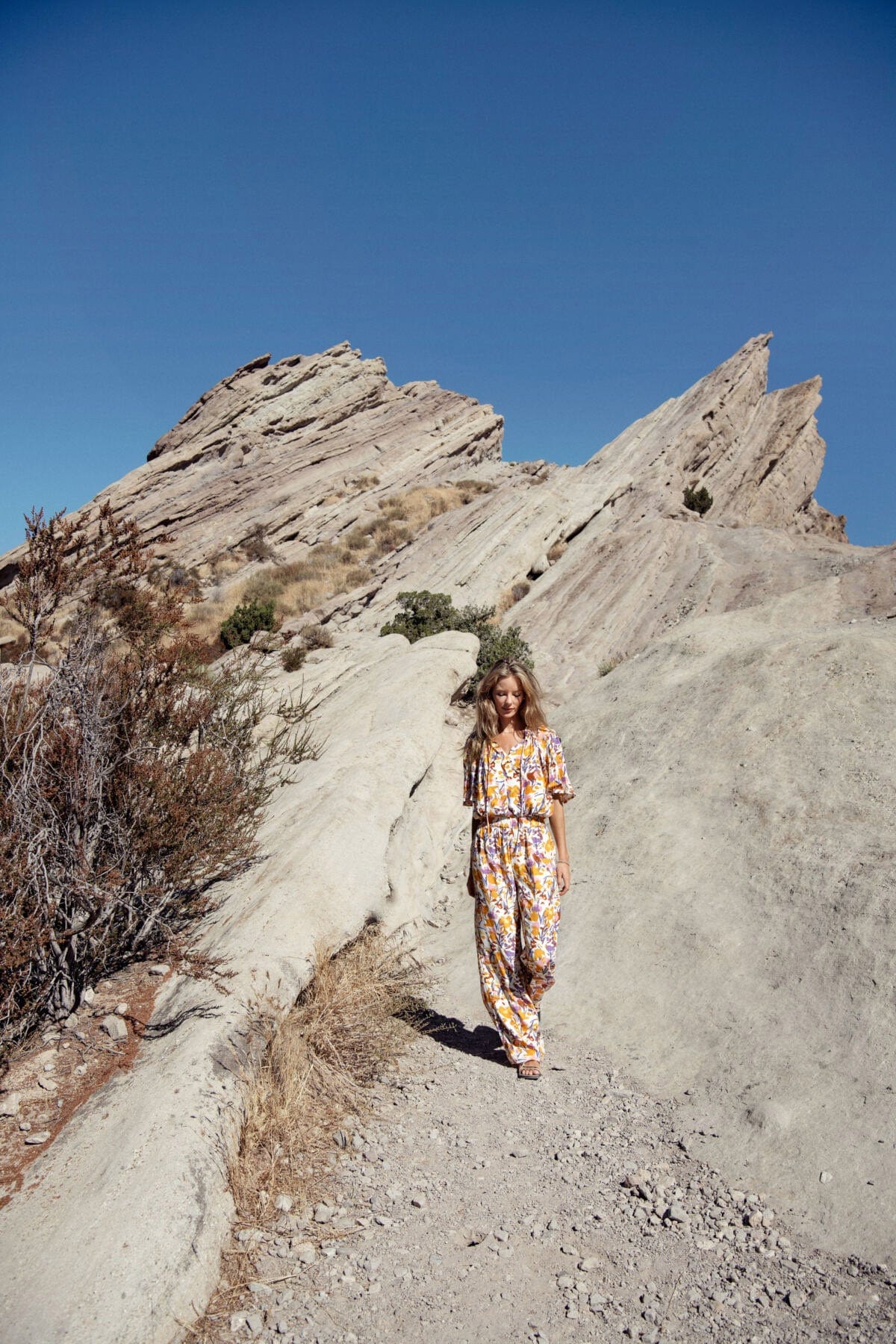 Saint Tropez Eiko Elasticated Waist Trousers - Ice Flower Art