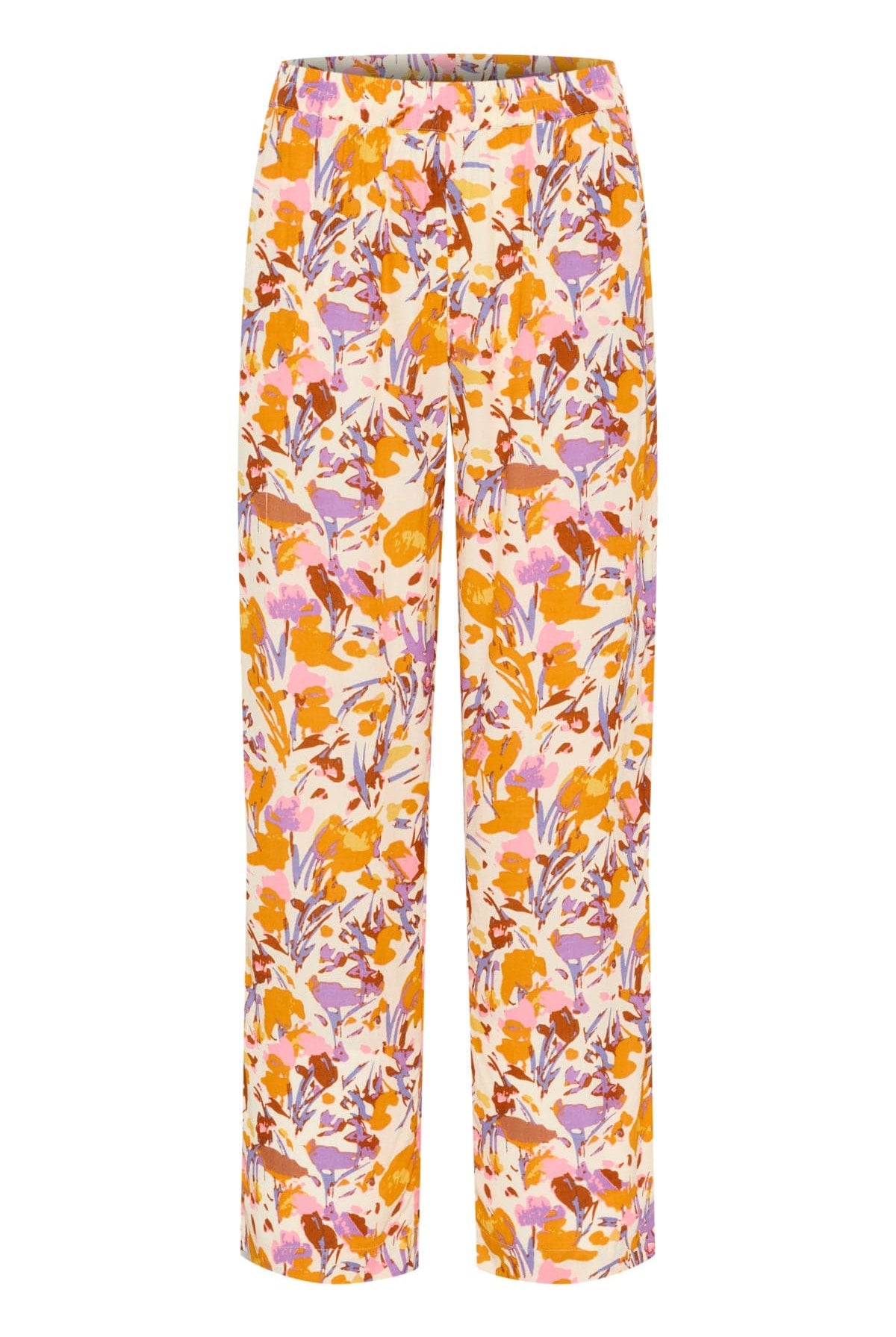 Saint Tropez Eiko Elasticated Waist Trousers - Ice Flower Art