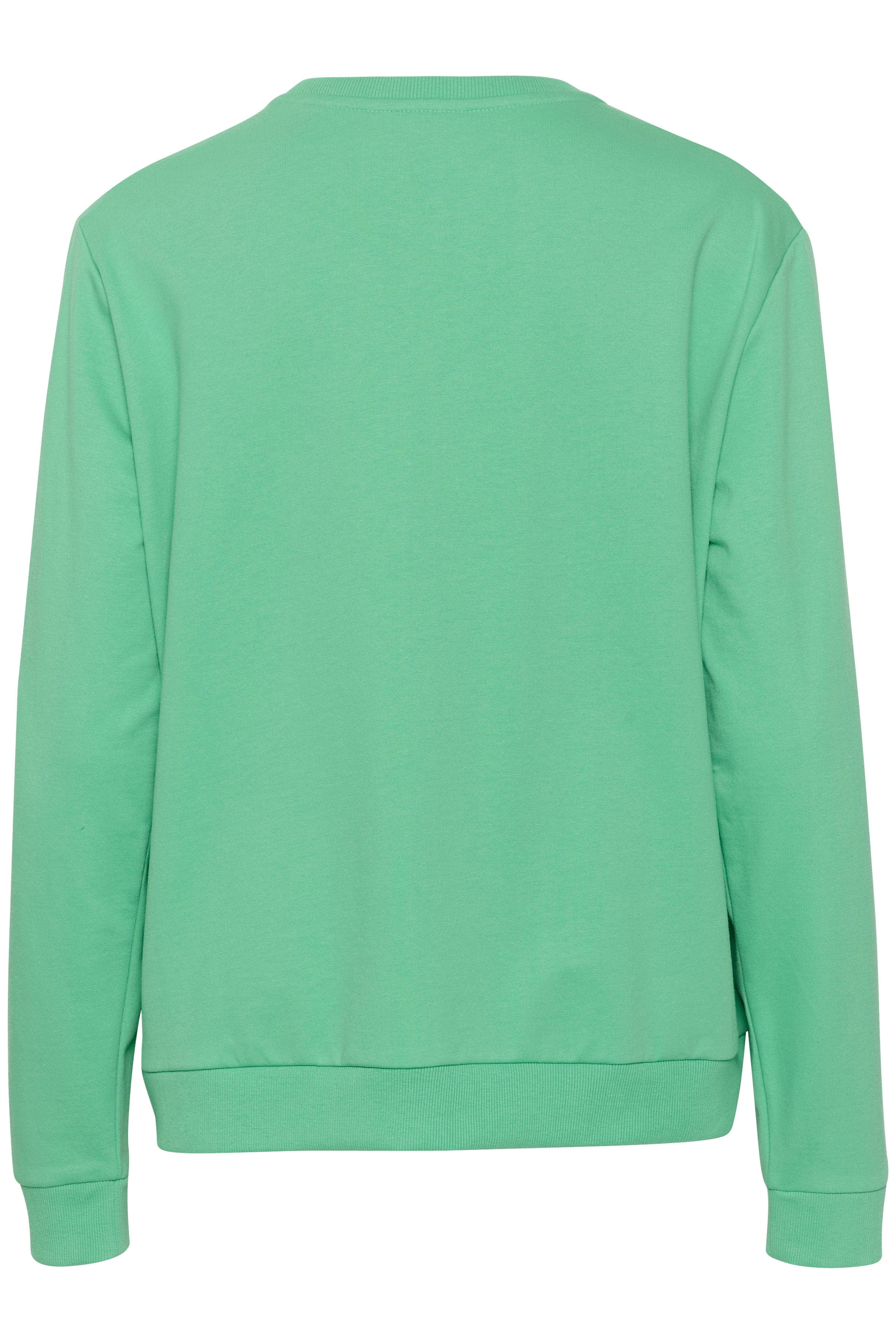 Saint Tropez Fanile Embroidered Detail Sweatshirt - Gumdrop Green