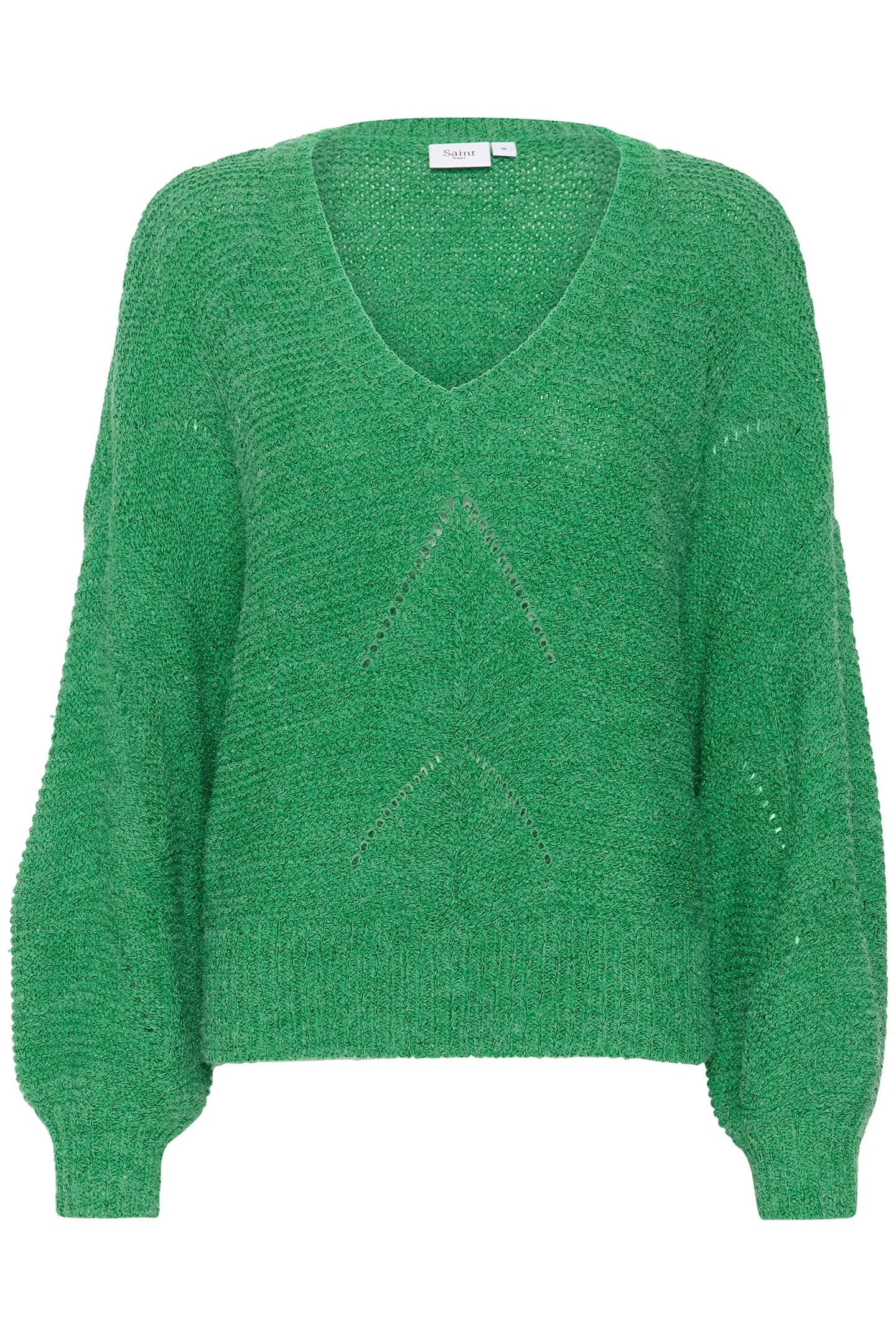 Saint Tropez Felia Relaxed Fit Jumper - Gumdrop Green Melange
