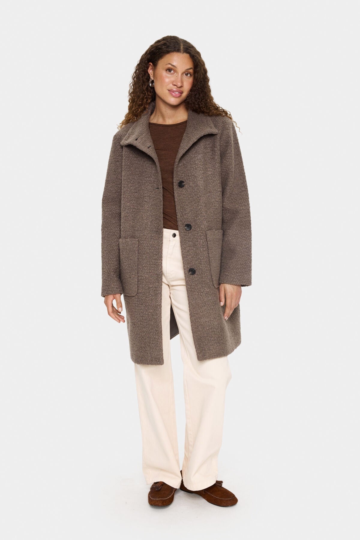 Saint Tropez Ferddy Wool Blend Coat