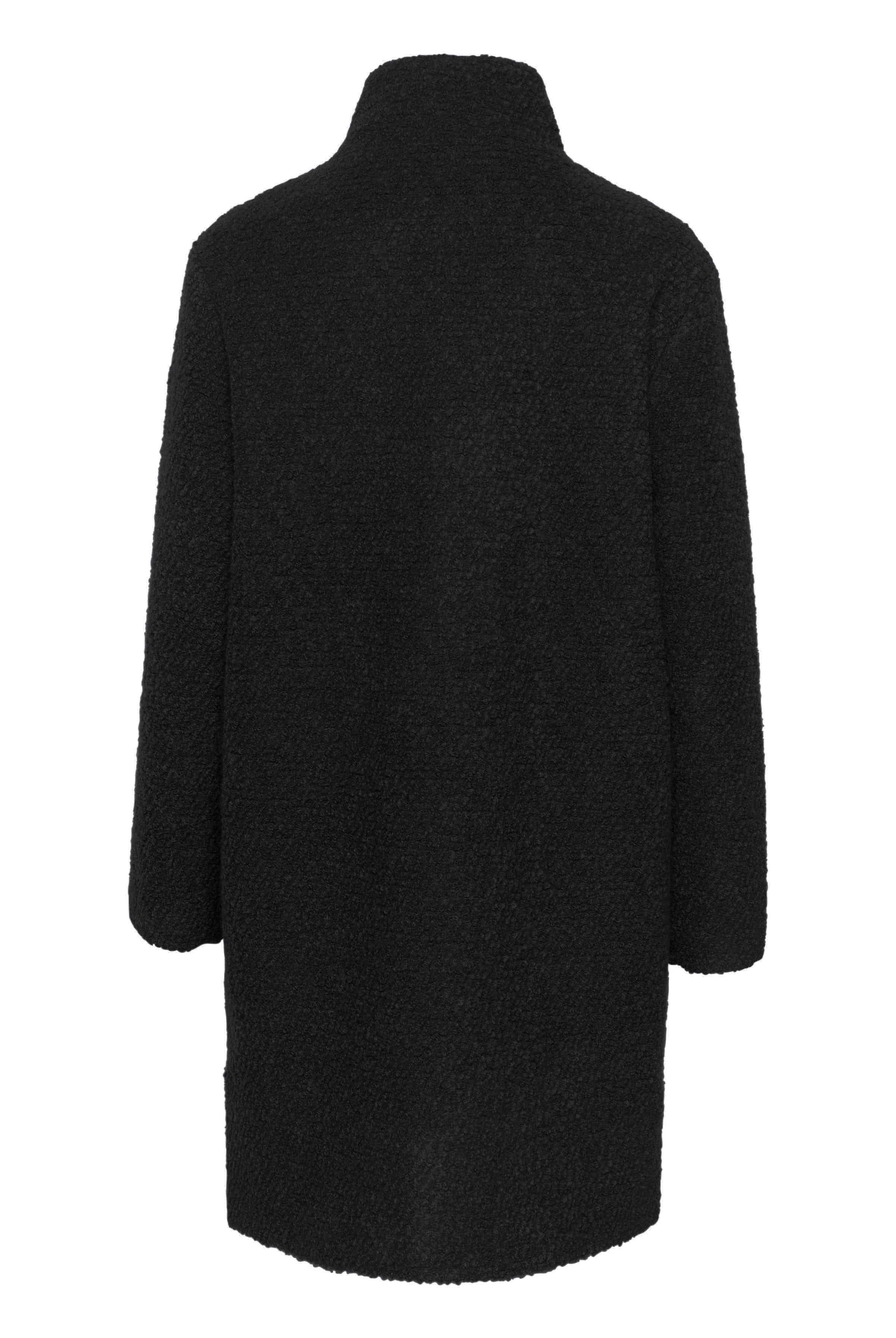 Saint Tropez Ferddy Wool Blend Coat - Black
