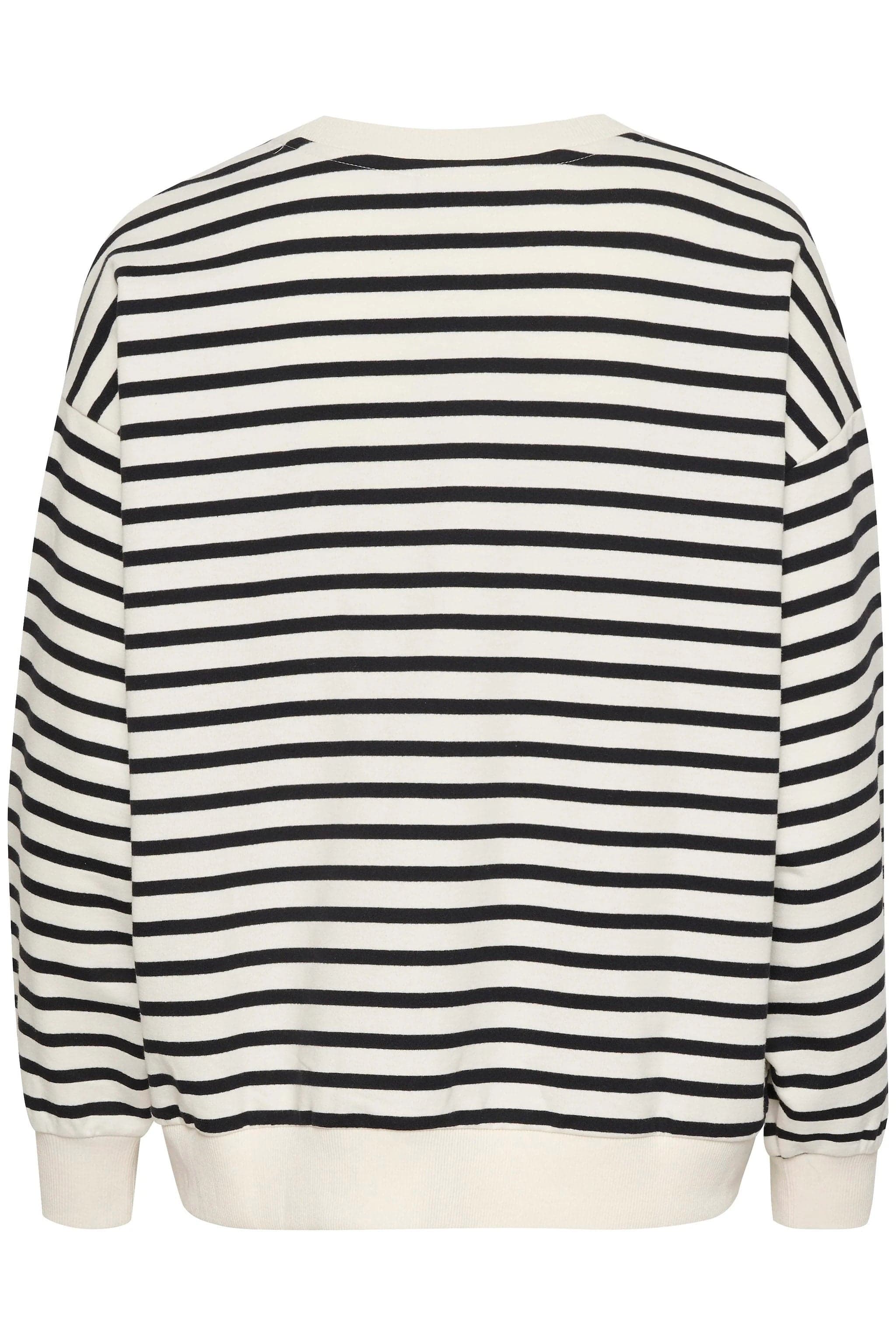 Saint Tropez Gila Stripe Sweatshirt - Ice