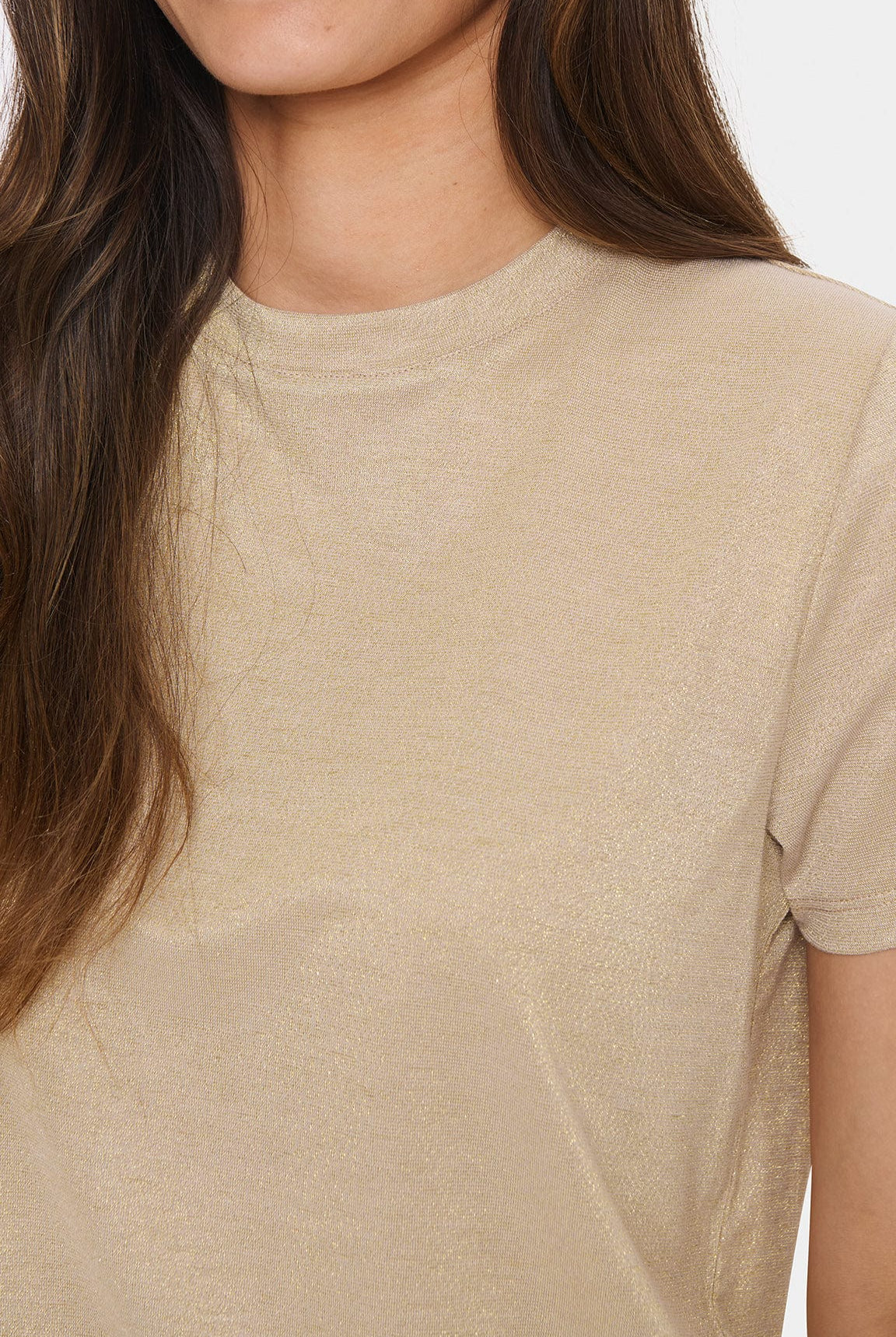 Saint Tropez Haga Lurex T-Shirt - Kelp