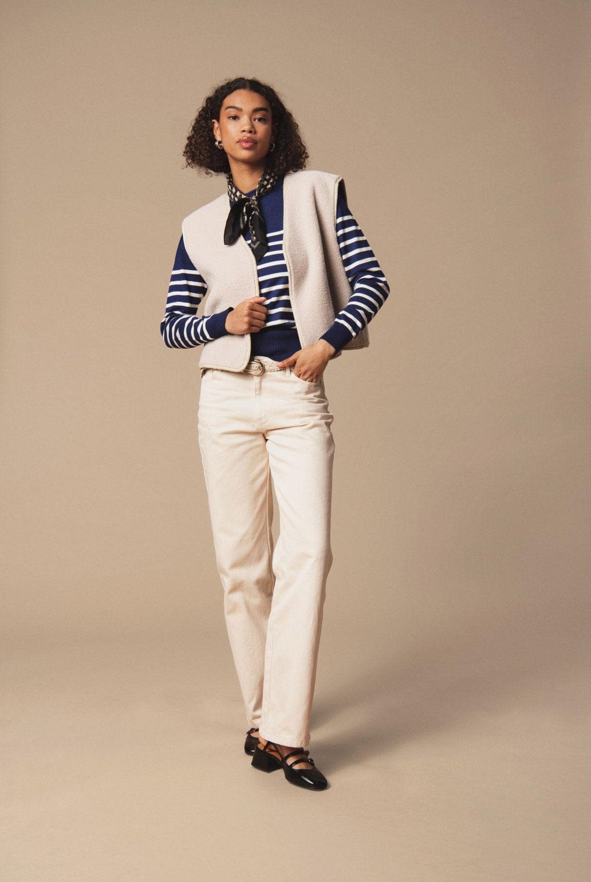 Saint Tropez Icaria Teddy Gilet - Creme