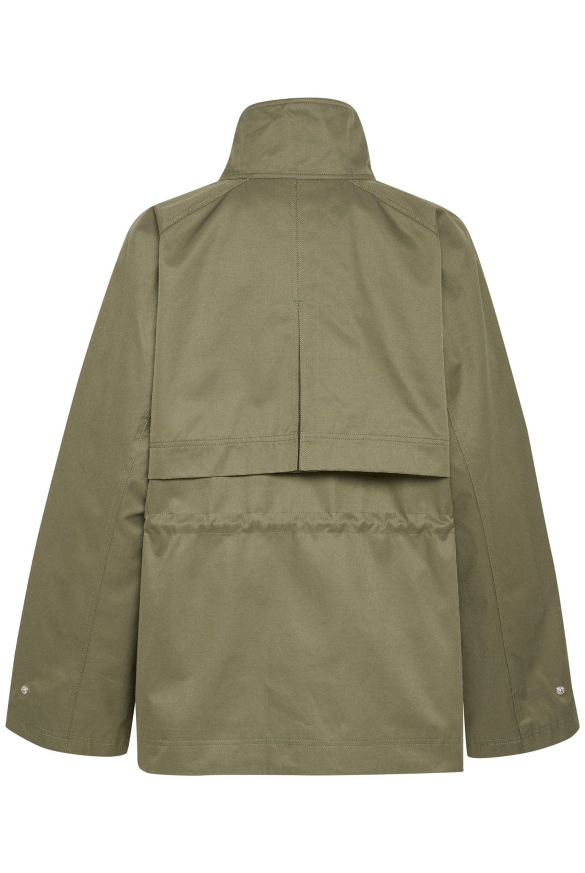 Saint Tropez Idris Cotton Blend Utility Jacket - Musk