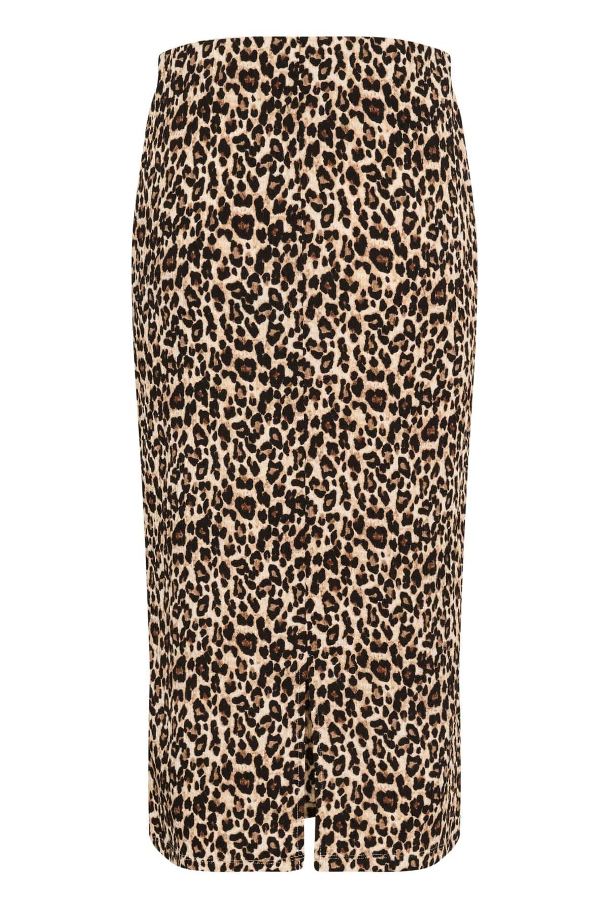 Saint Tropez Ilyssa Stretch Waist Midi Skirt - Black Reg Leo