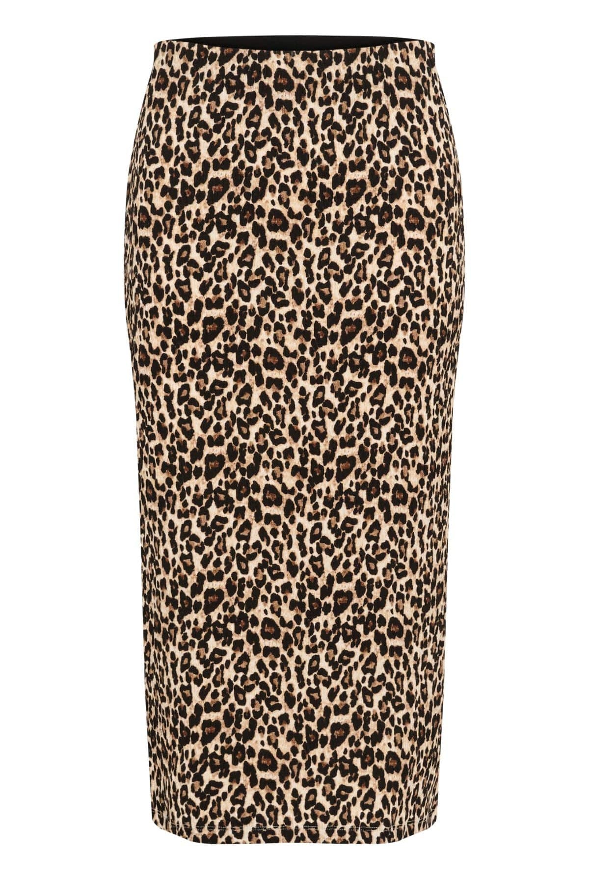 Saint Tropez Ilyssa Stretch Waist Midi Skirt - Black Reg Leo