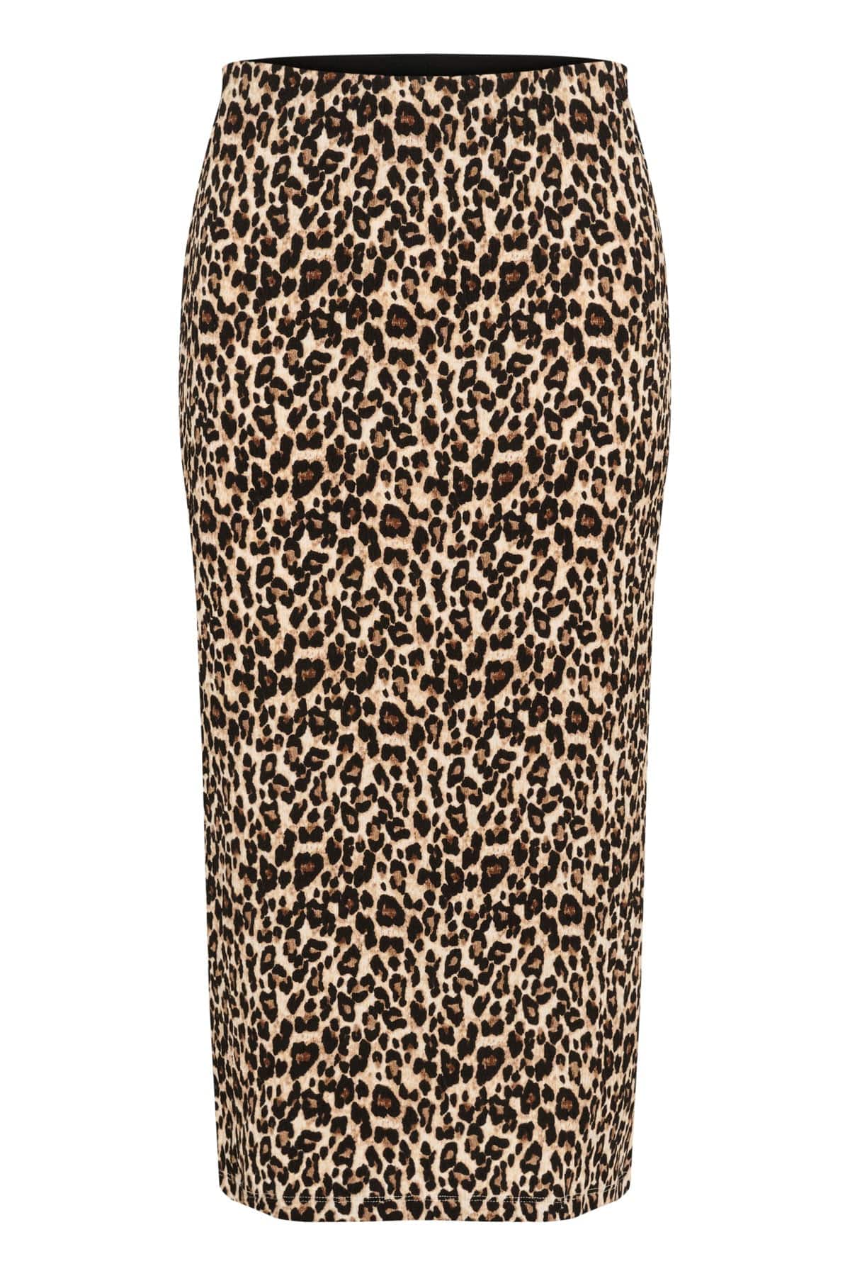Saint Tropez Ilyssa Stretch Waist Midi Skirt - Black Reg Leo