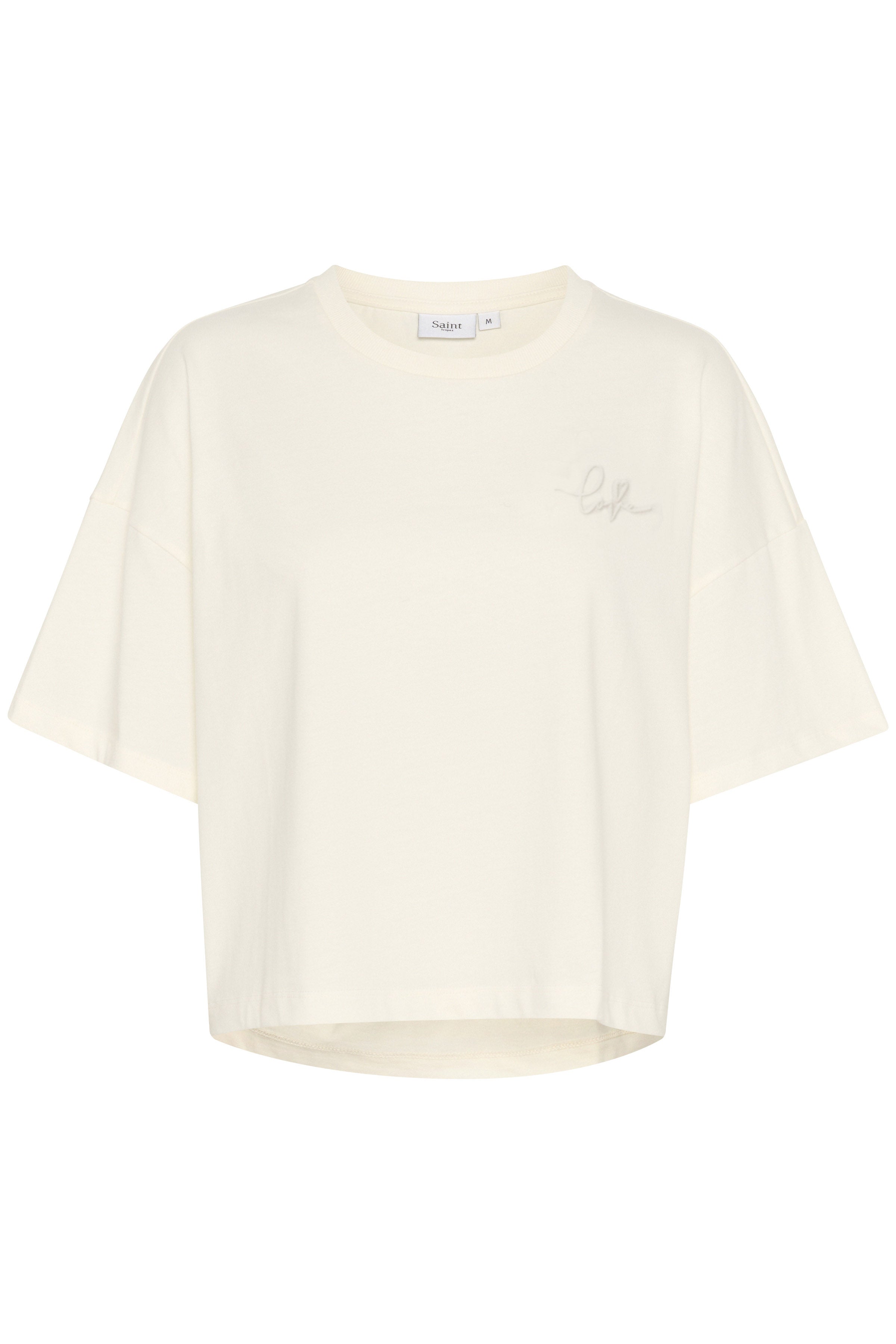 Saint Tropez Jalinu 'Love' Slogan T-Shirt - Ice