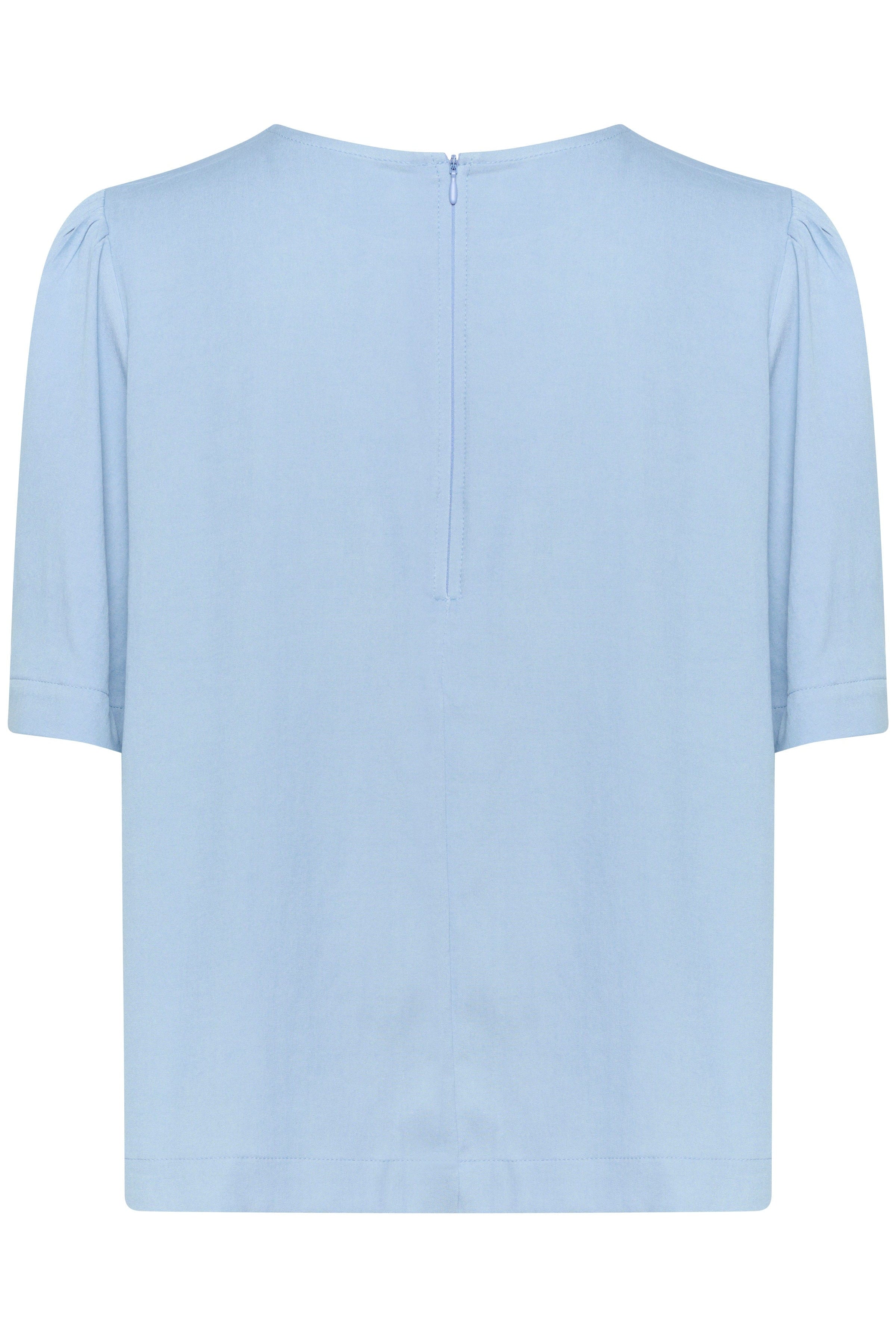 Saint Tropez Jarlien Flutter Sleeve Top - Airy Blue