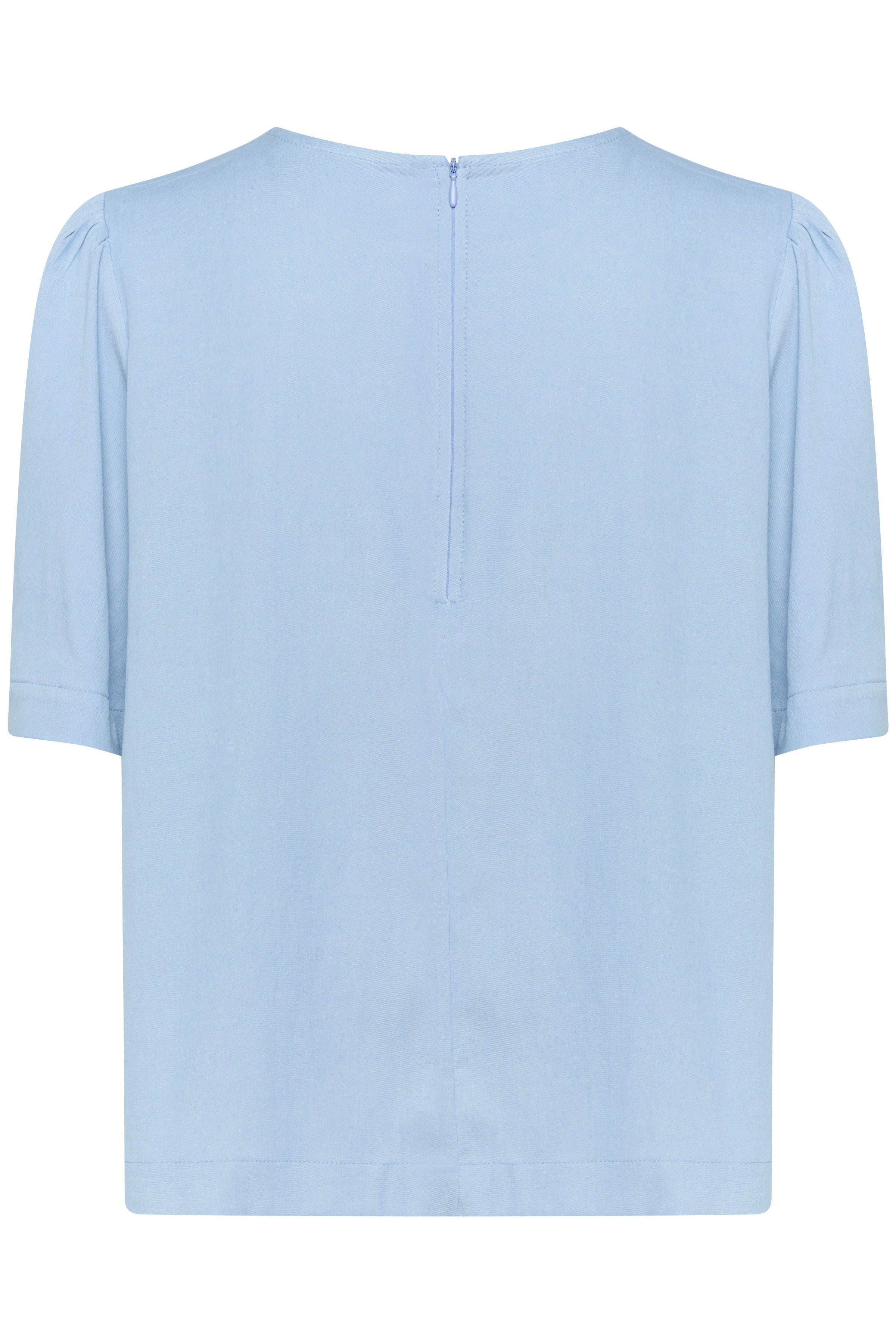 Saint Tropez Jarlien Flutter Sleeve Top - Airy Blue