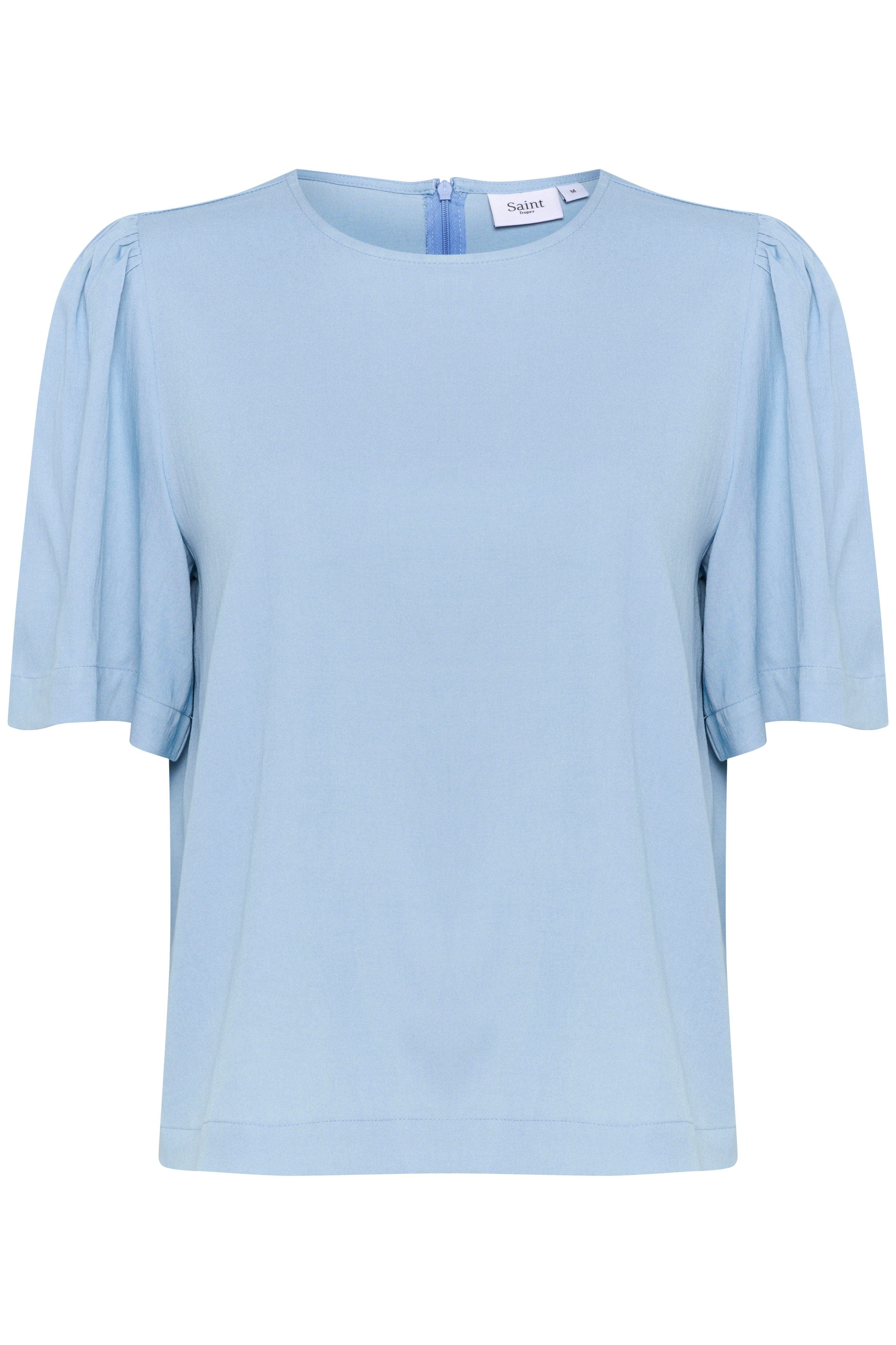 Saint Tropez Jarlien Flutter Sleeve Top - Airy Blue