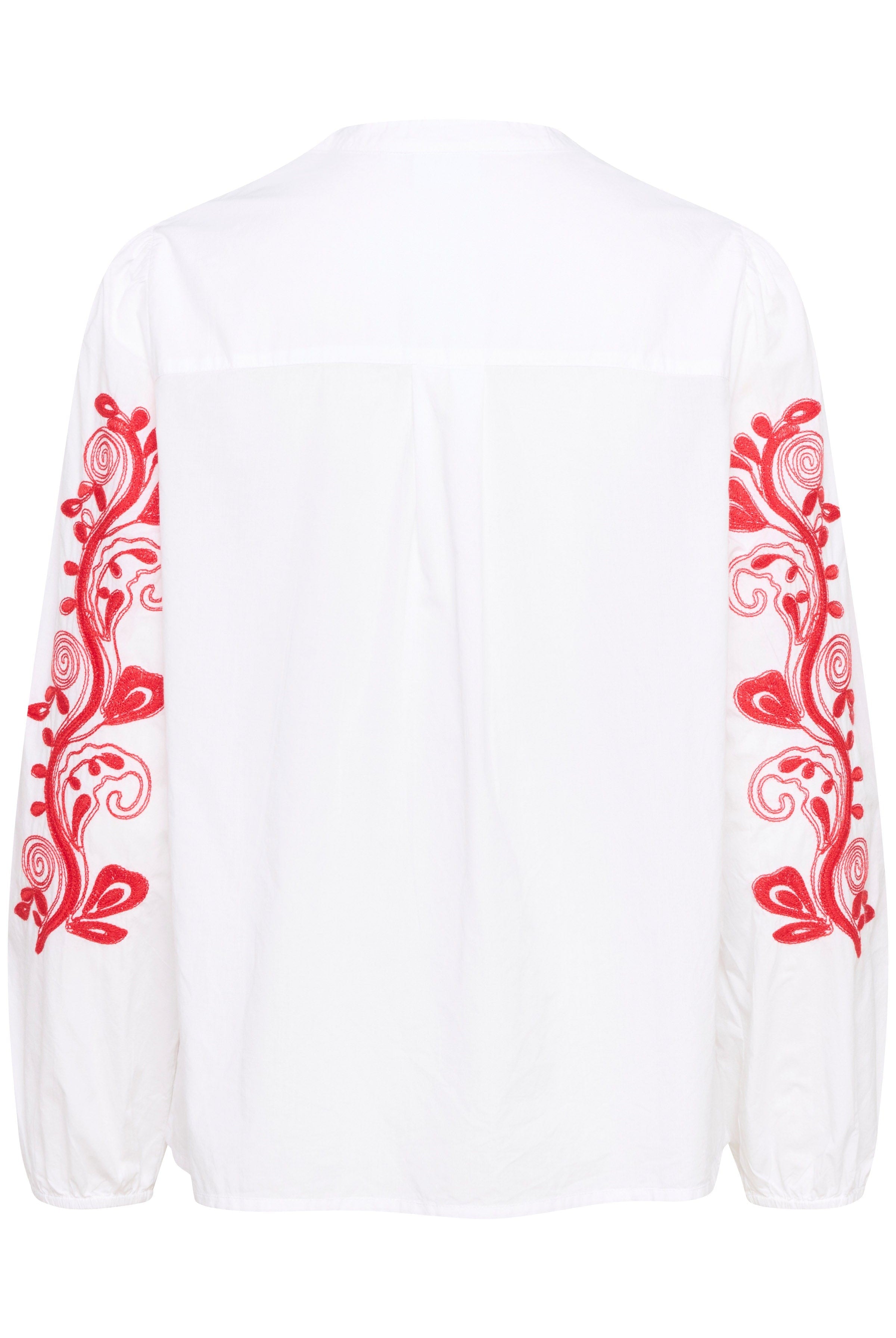 Saint Tropez Jesabel Embroidered Detail Shirt - Bright White