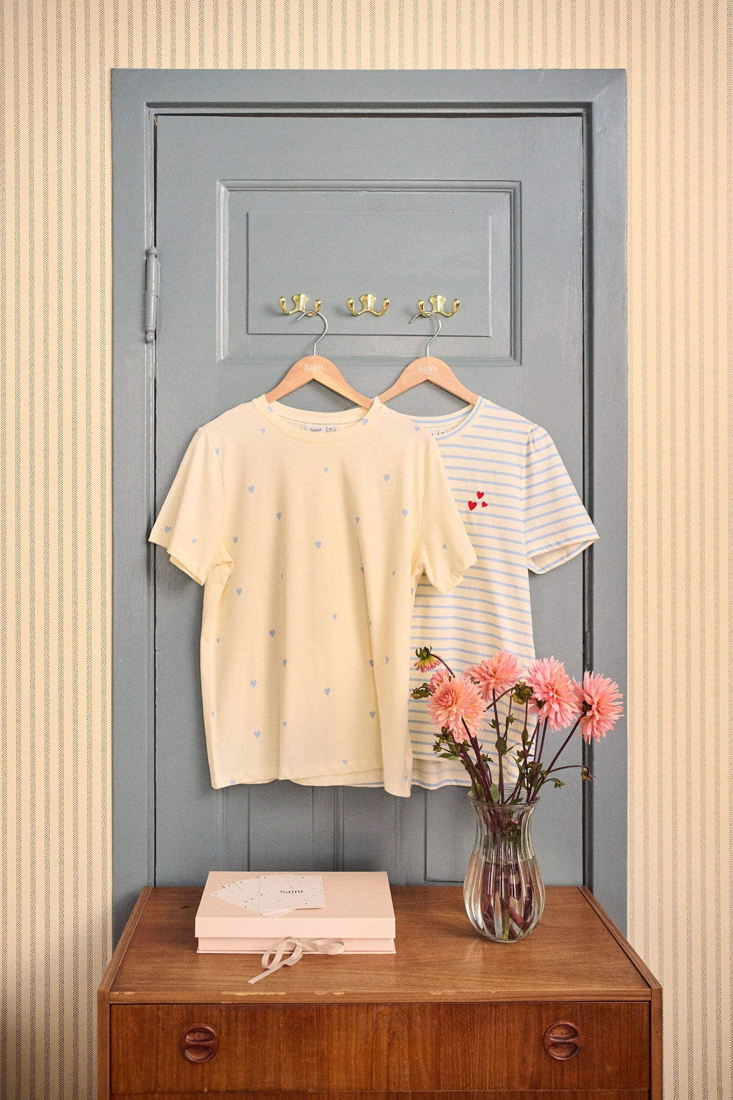 Saint Tropez Jucia T-Shirt - Airy Blue White Stripe